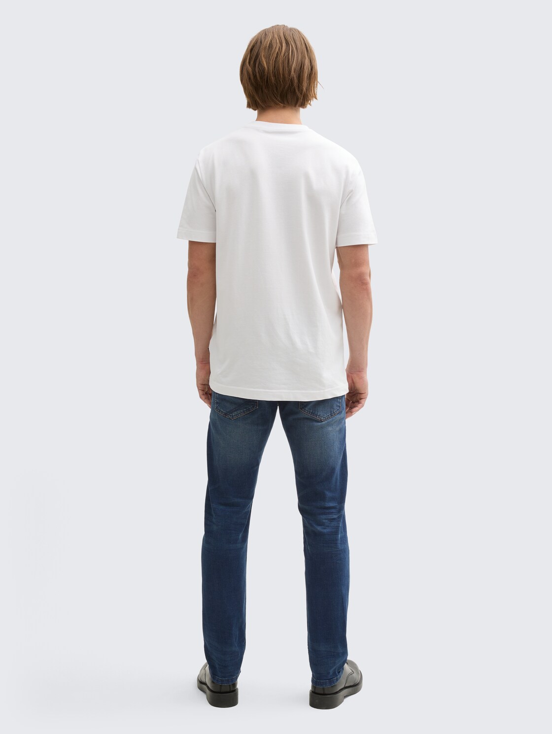 TTPIERS SLIM Jeans - dark stone wash denim - Auschnitt Model-Rückansicht