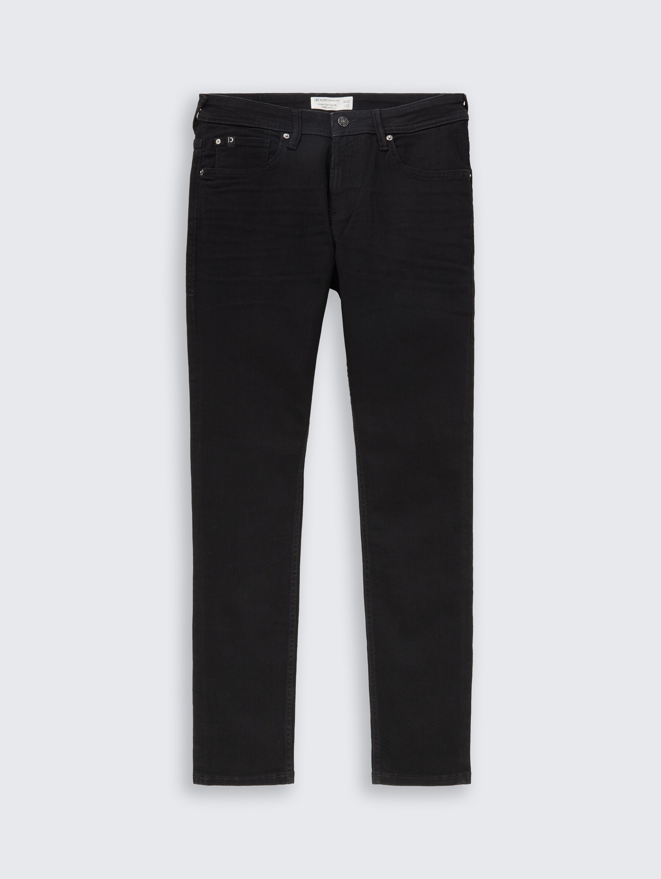 TTPIERS SLIM Superstretch Jeans - black denim - Front product view
