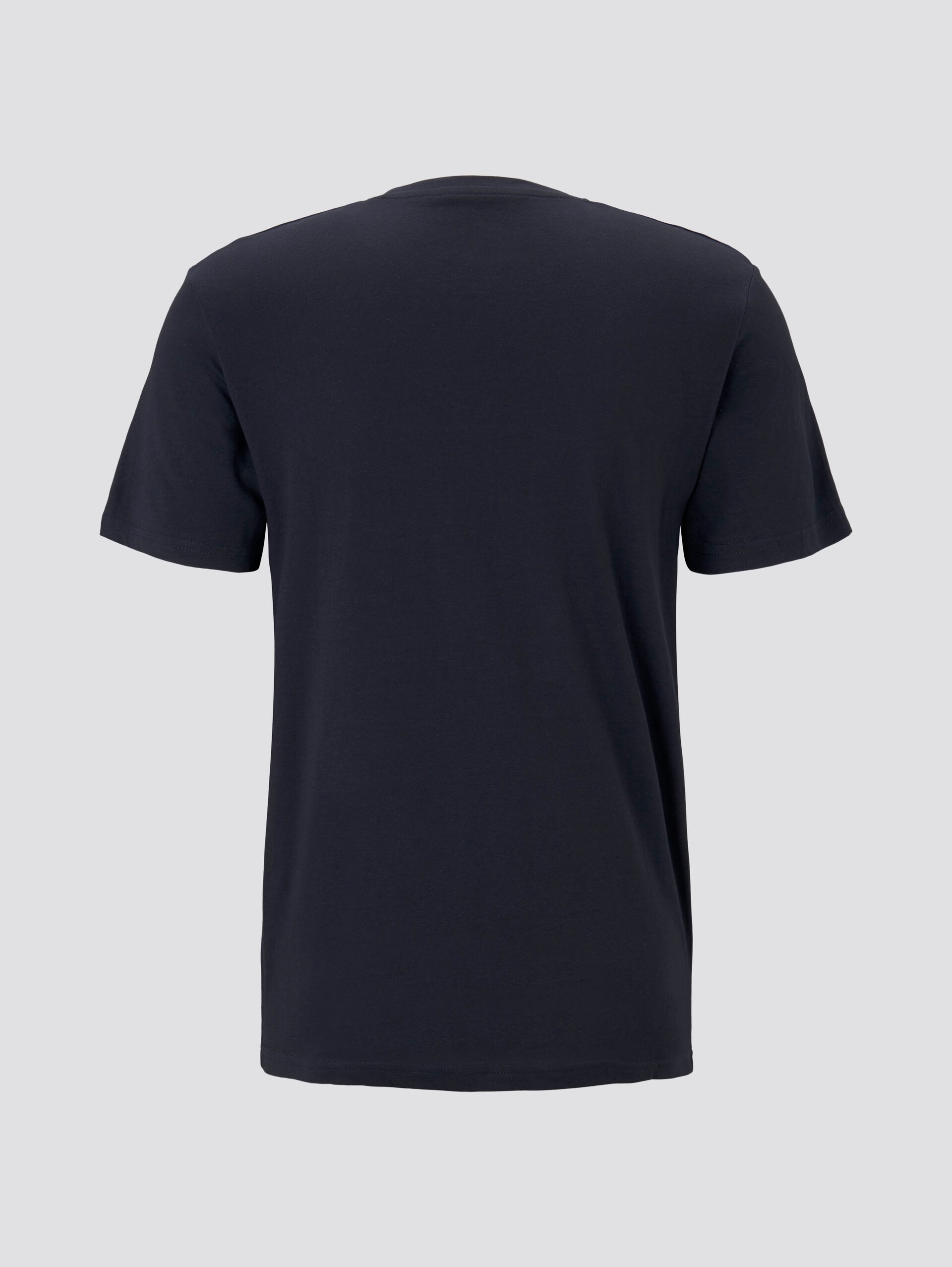 T-Shirt mit Logo-Print - Knitted Navy