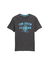 Nicht ausgewählt, T-Shirt mit Logo-Print von Tom Tailor, schwarz