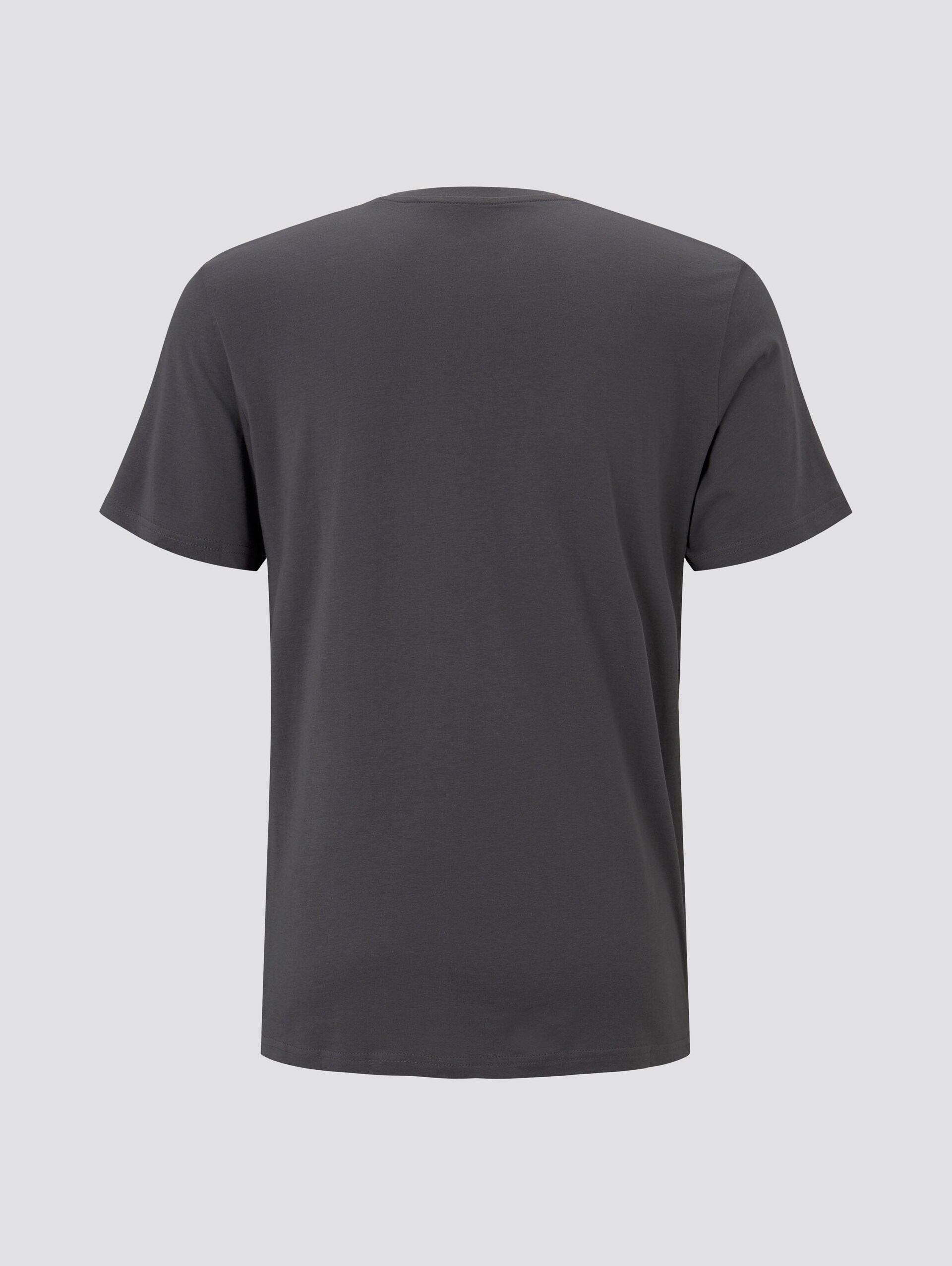 T-Shirt mit Logo-Print - Tarmac Grey