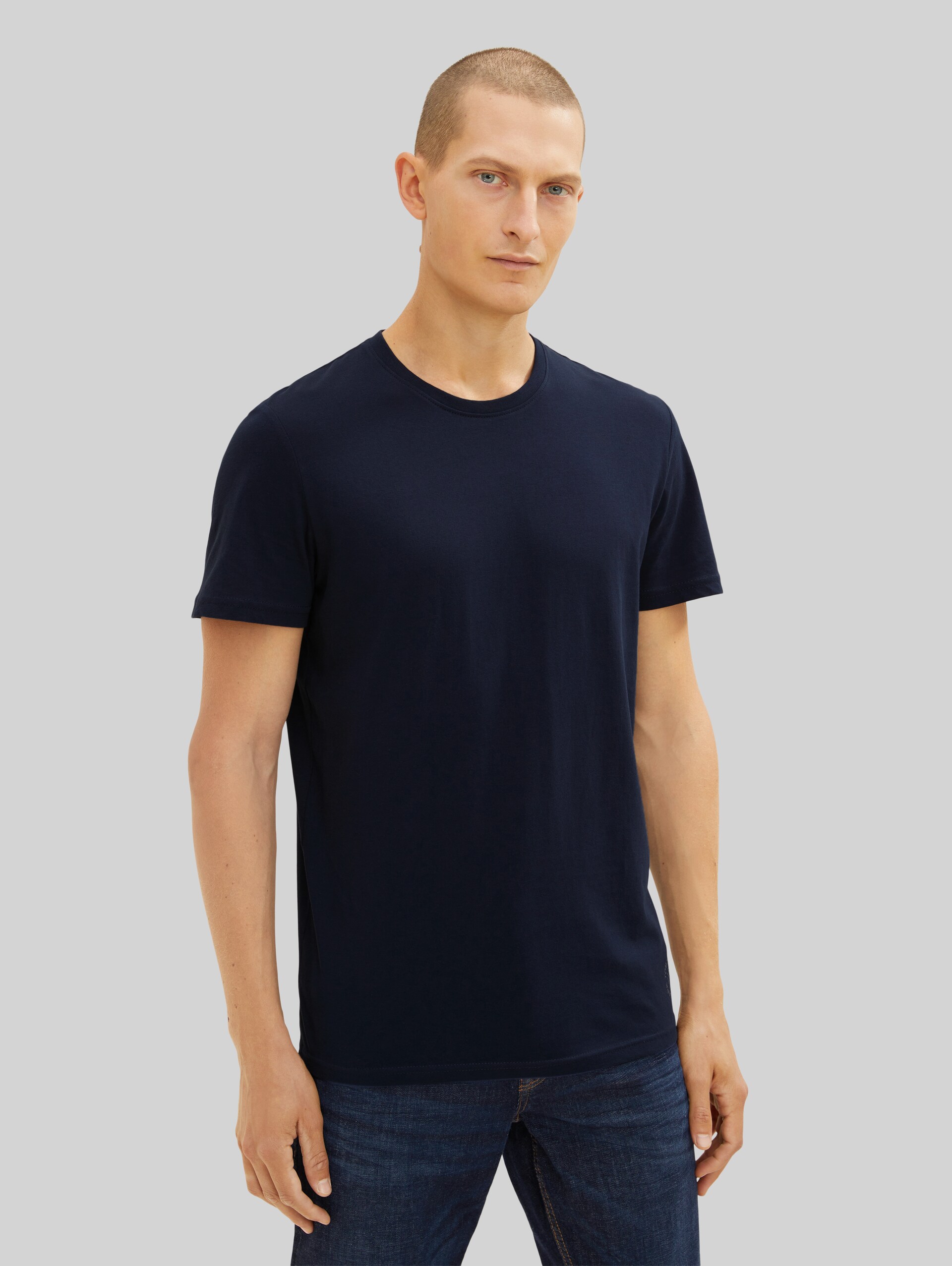 Basic T-shirt in een set van 2 - Dark Blue