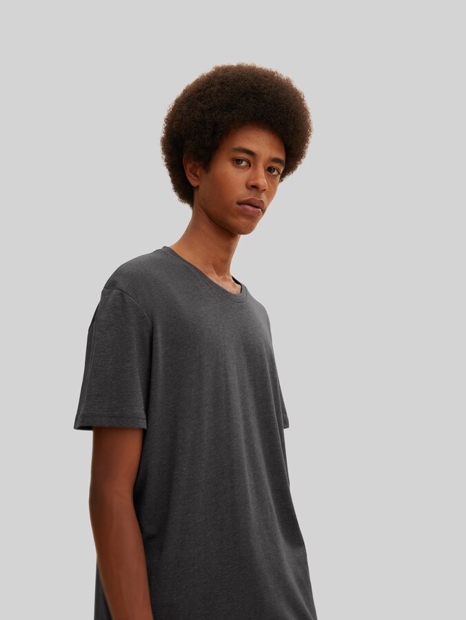 Basic T-Shirt im 2er-Pack von Men, Dark Grey Melange