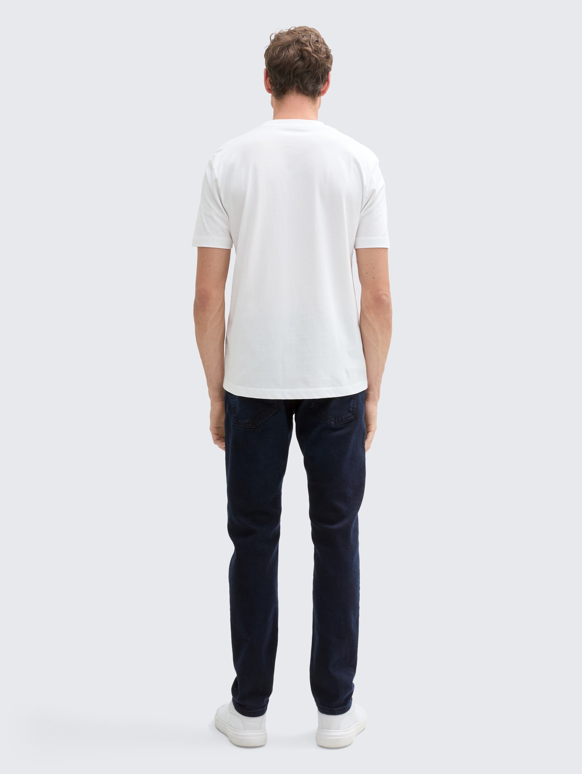 TTPIERS SLIM Jeans - blue black denim - Auschnitt Model-Rückansicht