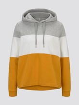 Selected, Hoody with colour blocking by Tom Tailor, yellow