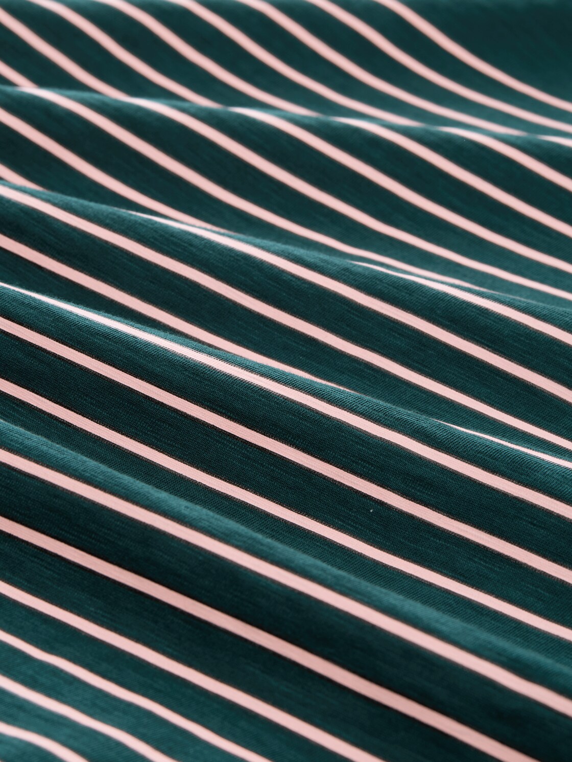 Gestreiftes T-Shirt - green rose stripe - Material-Ansicht