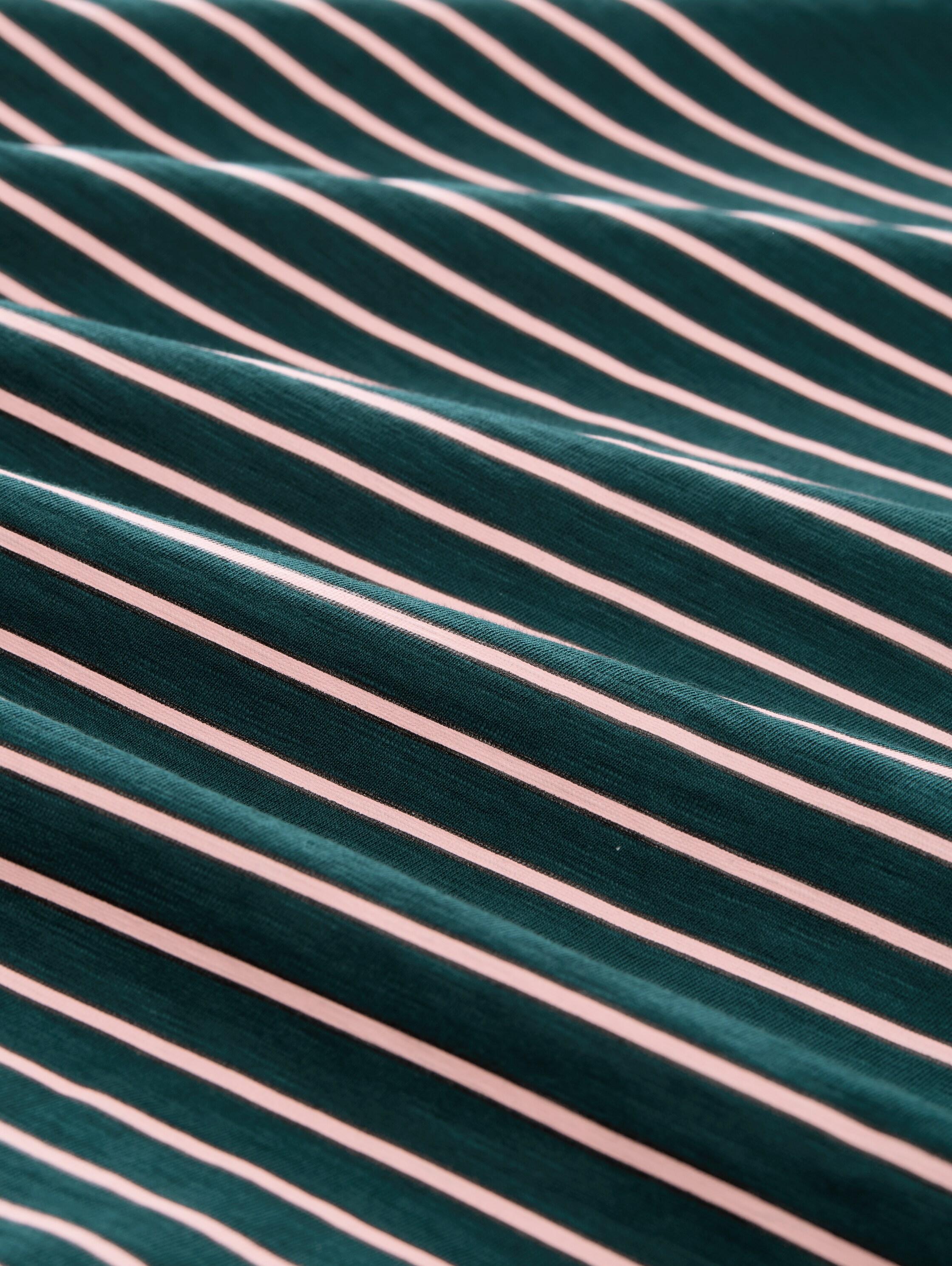 Gestreept T-shirt - green_rose_stripe - 