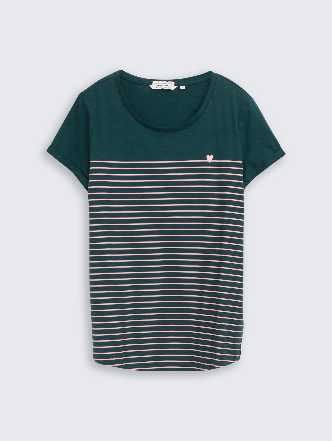 Gestreiftes T-Shirt - green rose stripe - Vorder-Produkt-Ansicht