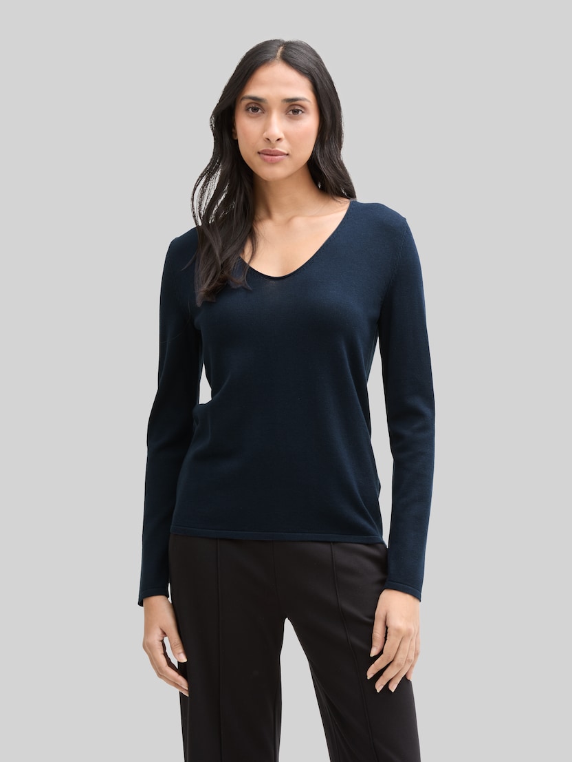 Pullover mit V-Ausschnitt von Women, sky captain blue