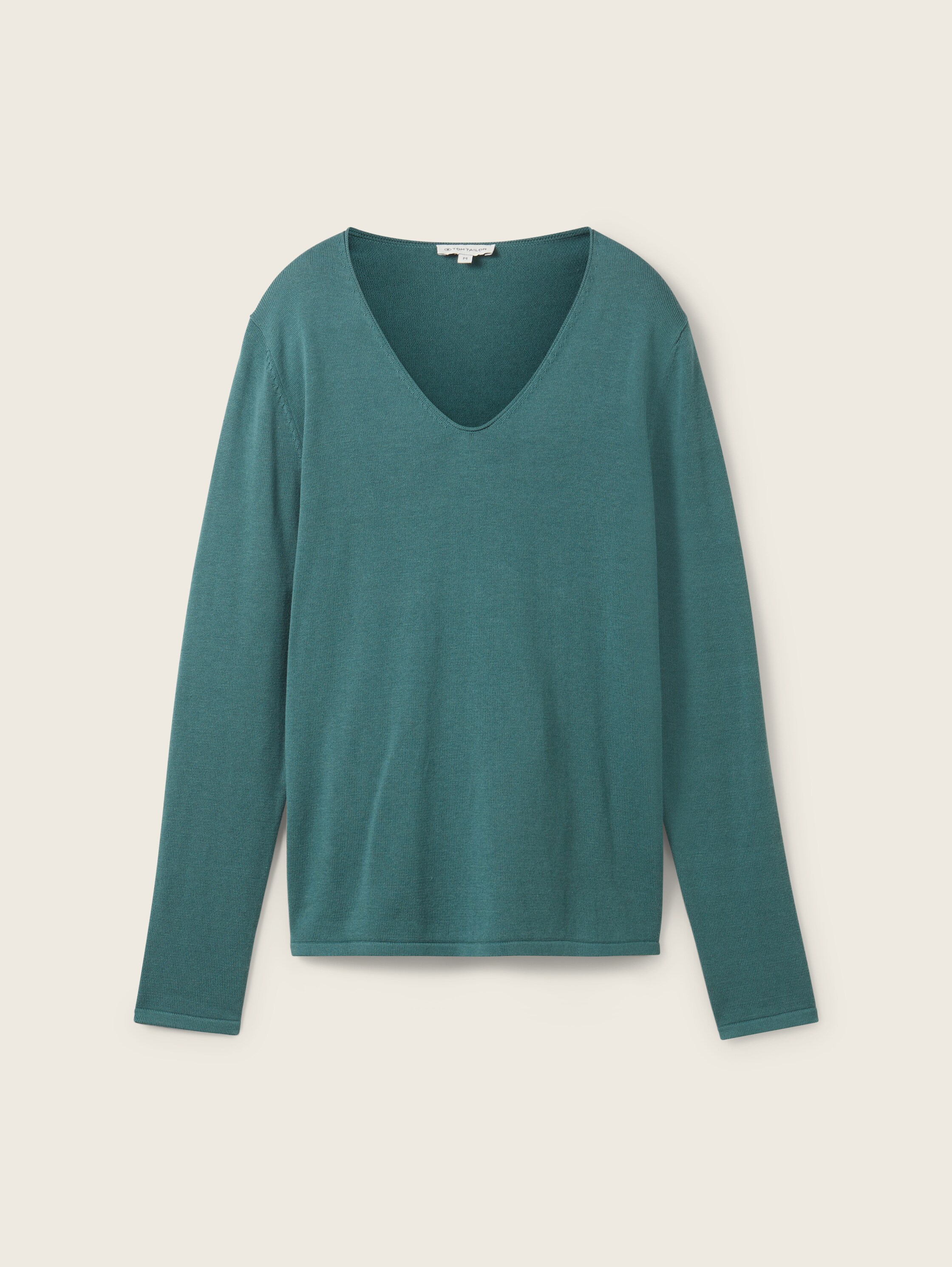 Pullover mit V-Ausschnitt - Sea Pine Green
