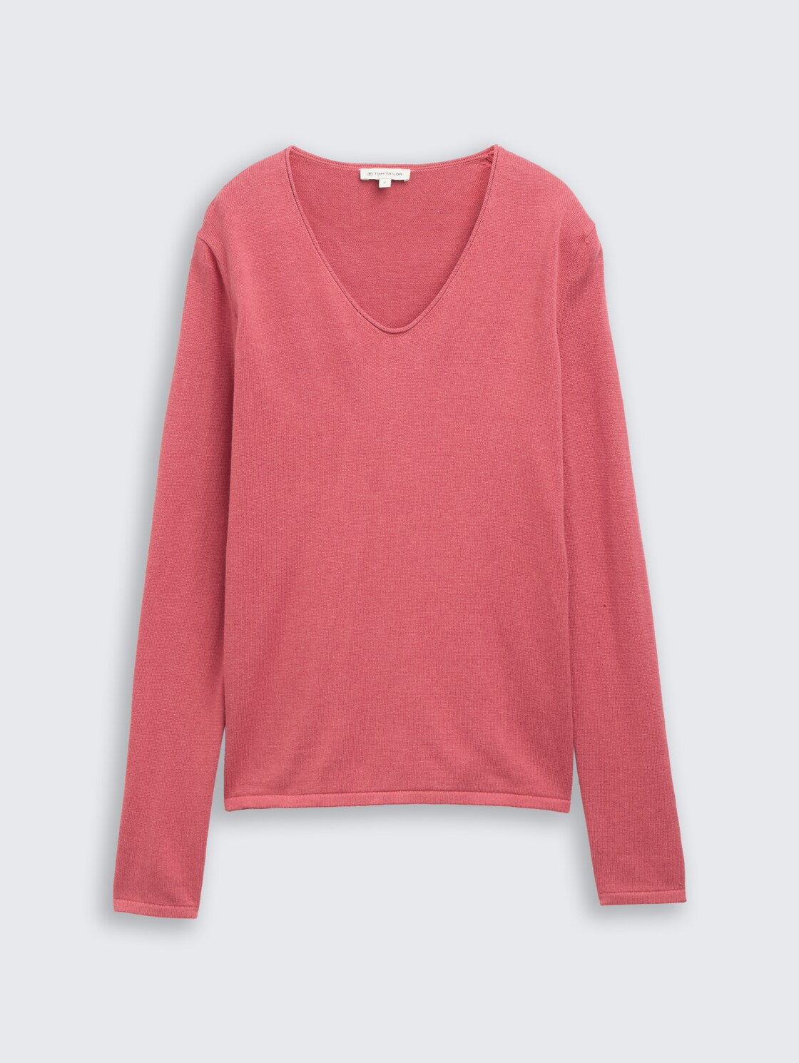Pullover mit V-Ausschnitt - cozy pink