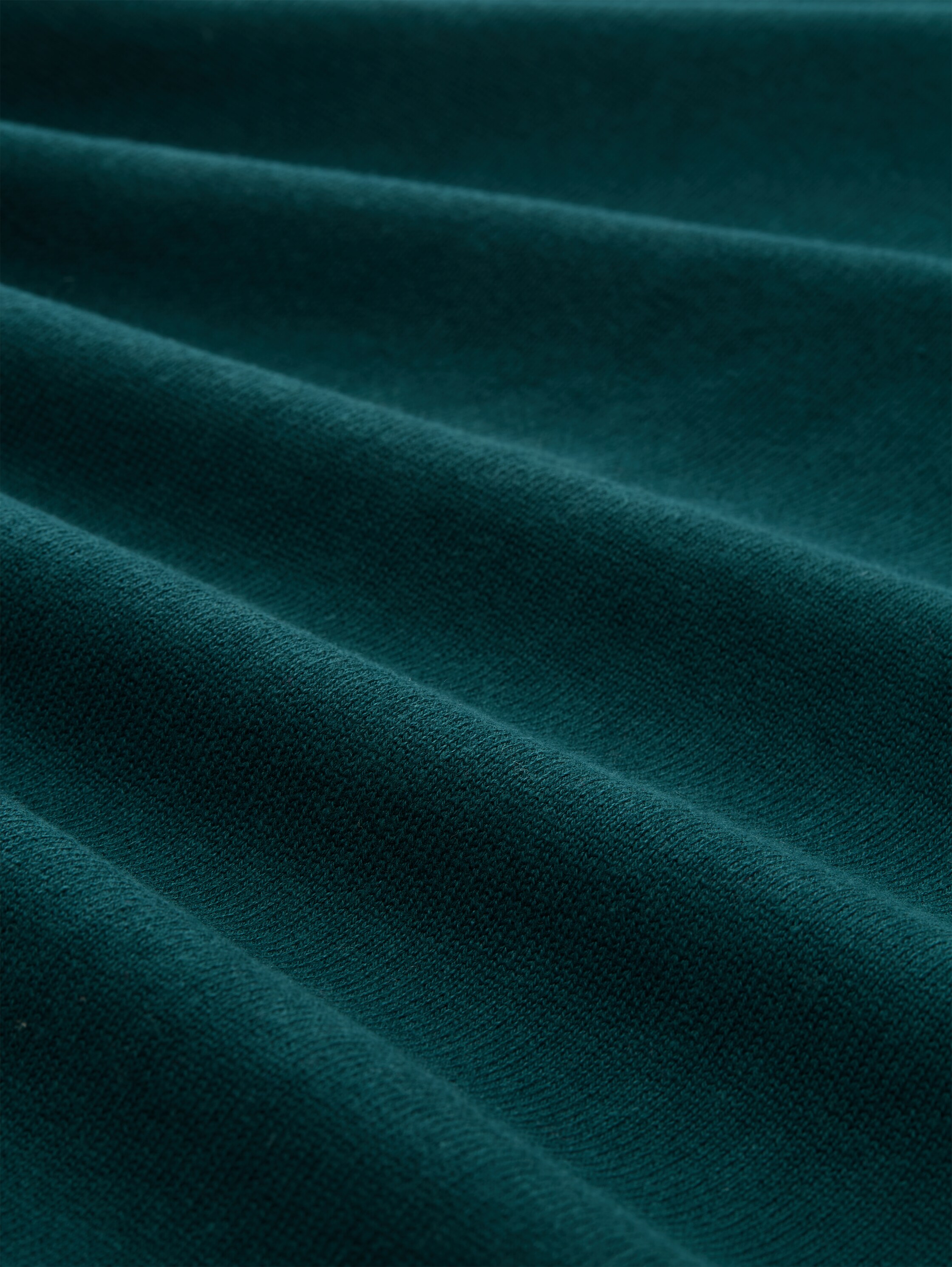 Strickpullover mit V-Ausschnitt - Deep Meadow Green - Material-Ansicht