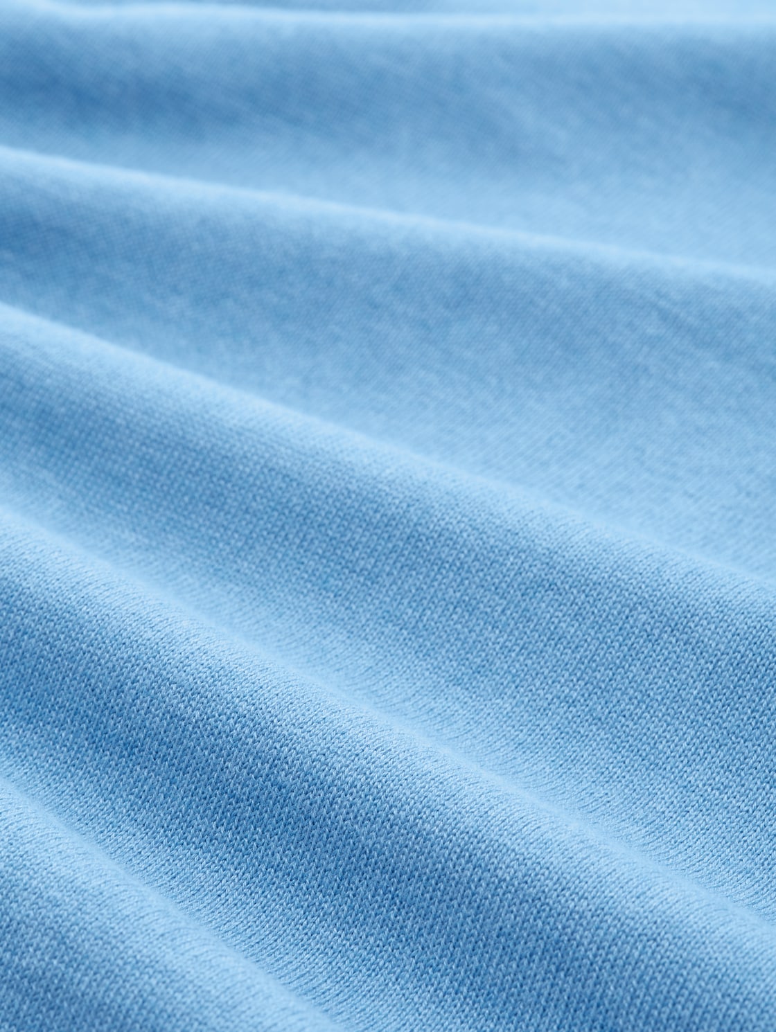 Pullover mit V-Ausschnitt - sea blue melange - Material-Ansicht