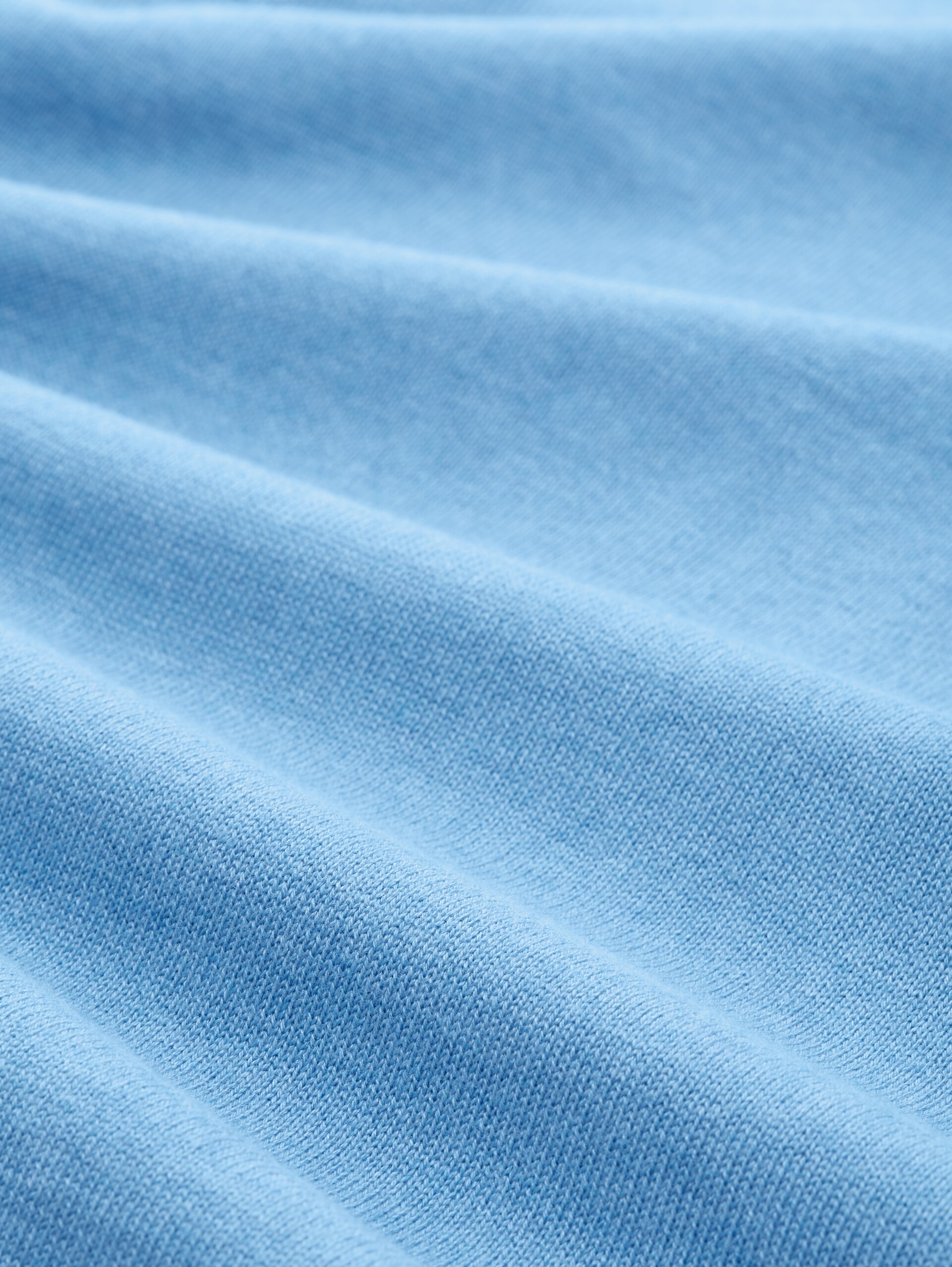 Pullover mit V-Ausschnitt - sea blue melange - Material-Ansicht