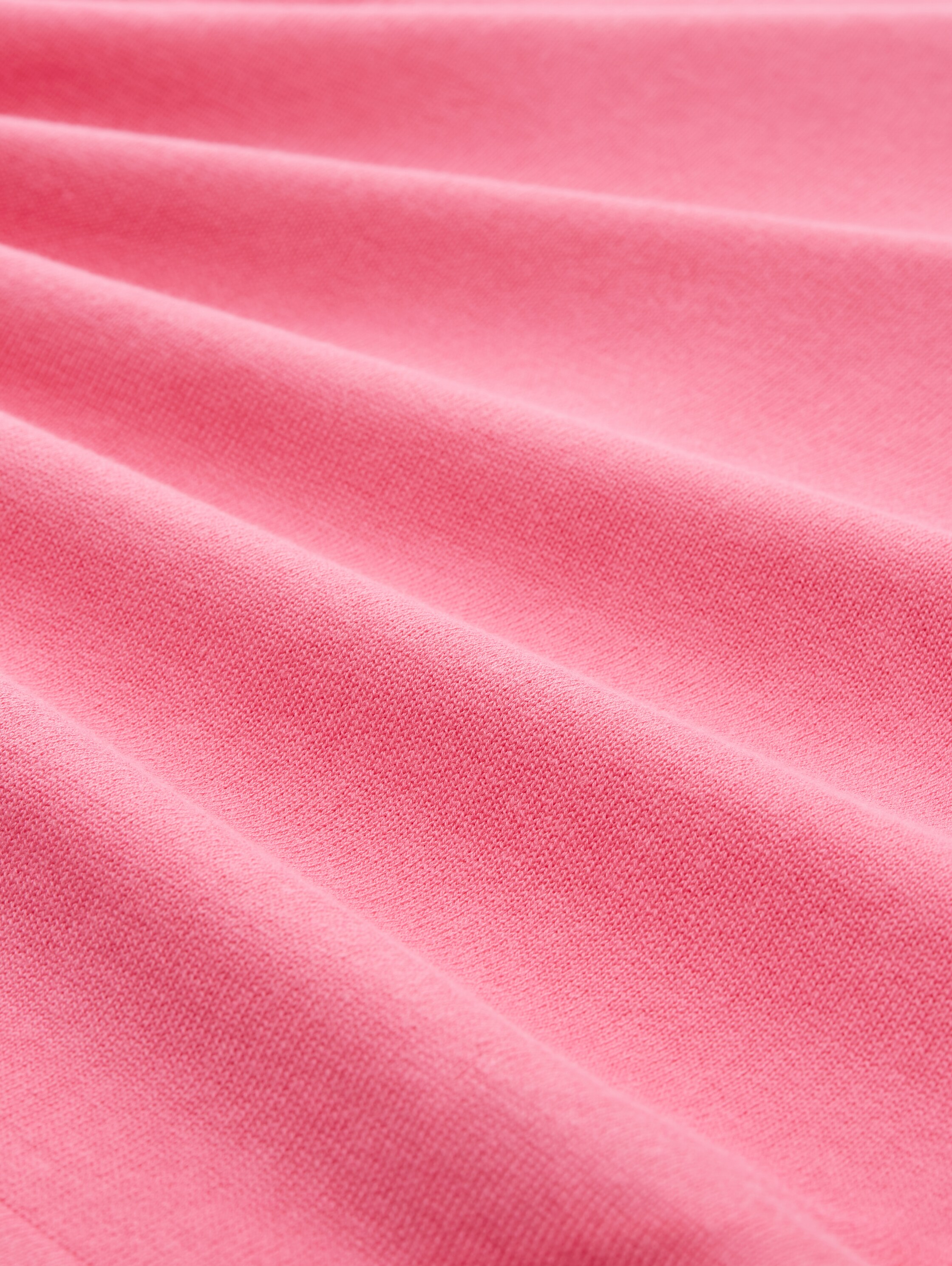 Knitted jumper with V-neck - carmine_pink - 