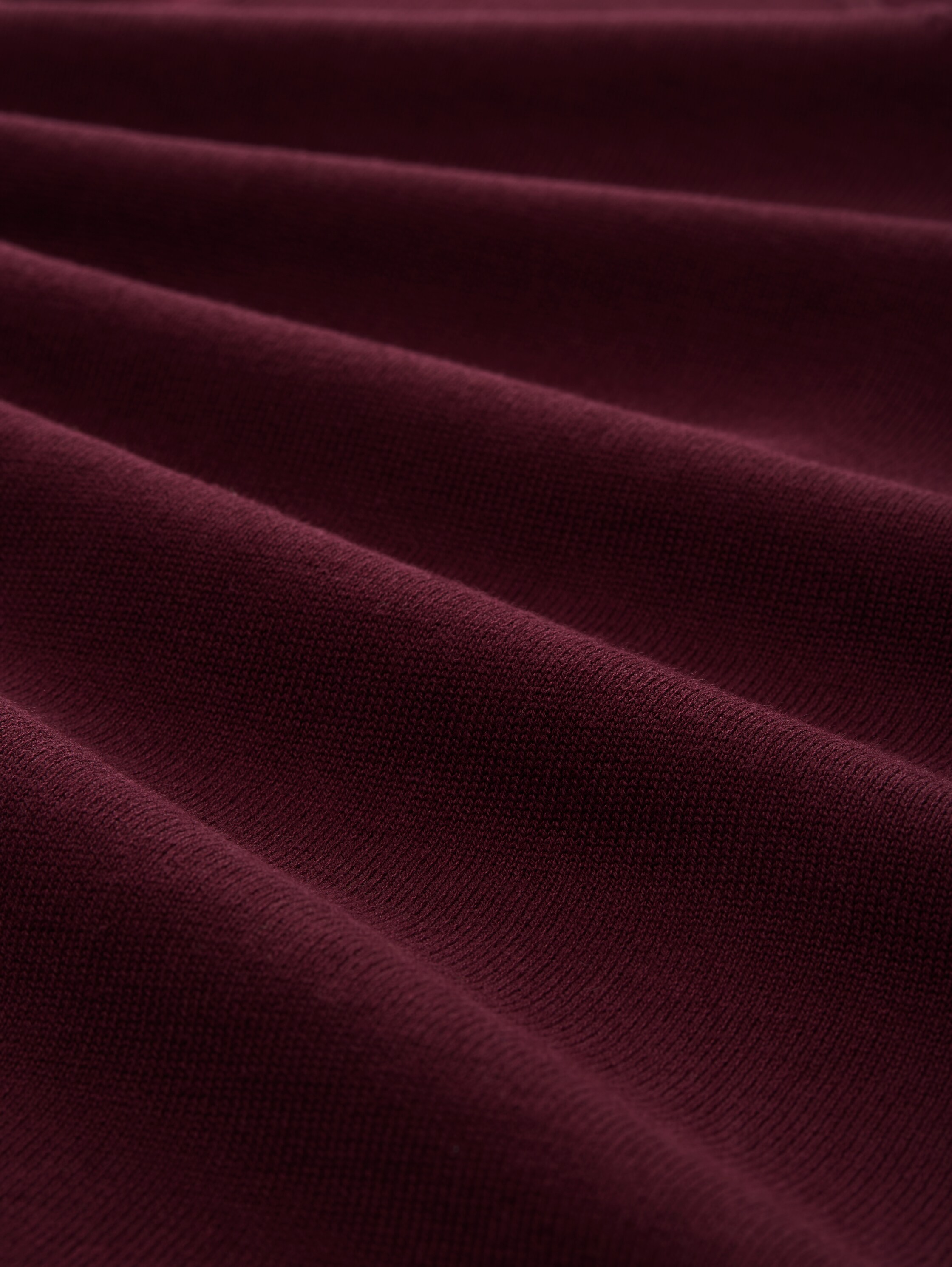 Strickpullover mit V-Ausschnitt - bordeaux_red - 