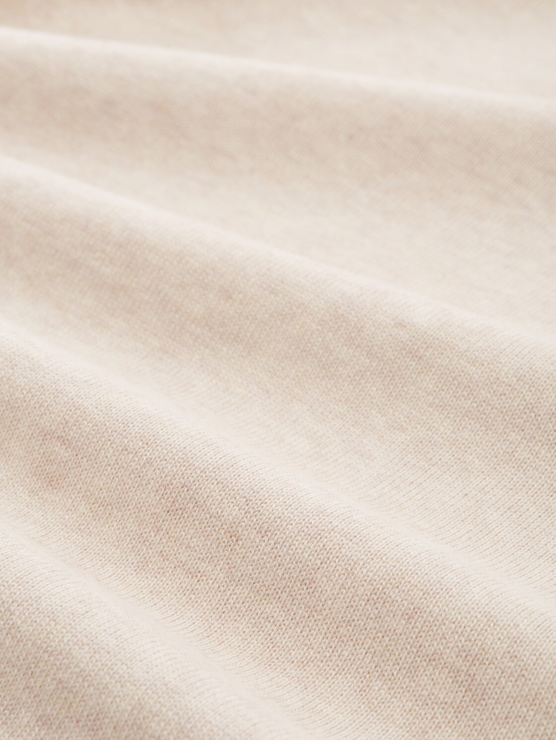 Pullover mit V-Ausschnitt - desert sand melange - Material-Ansicht