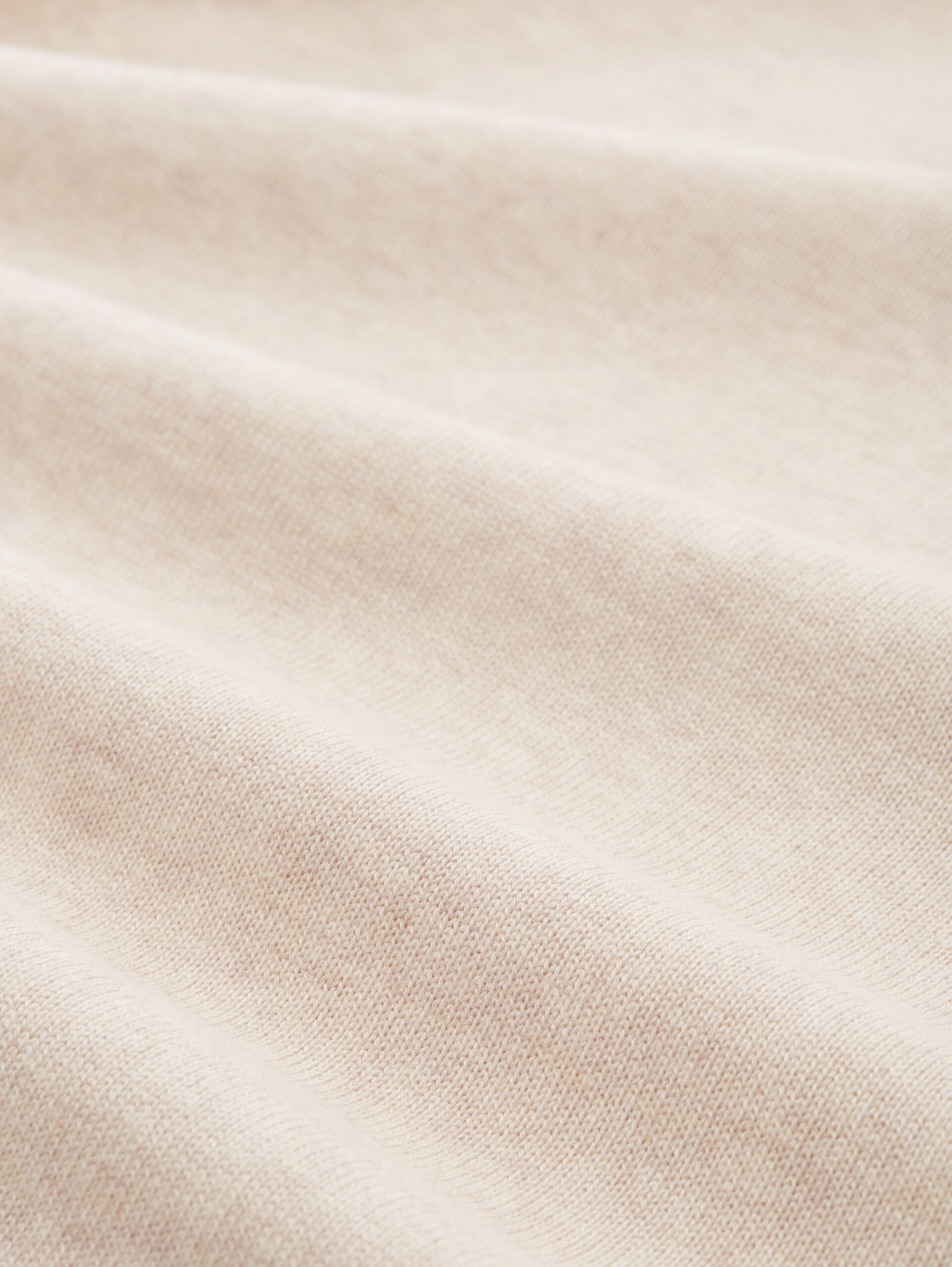 Pullover mit V-Ausschnitt - desert sand melange - Material-Ansicht
