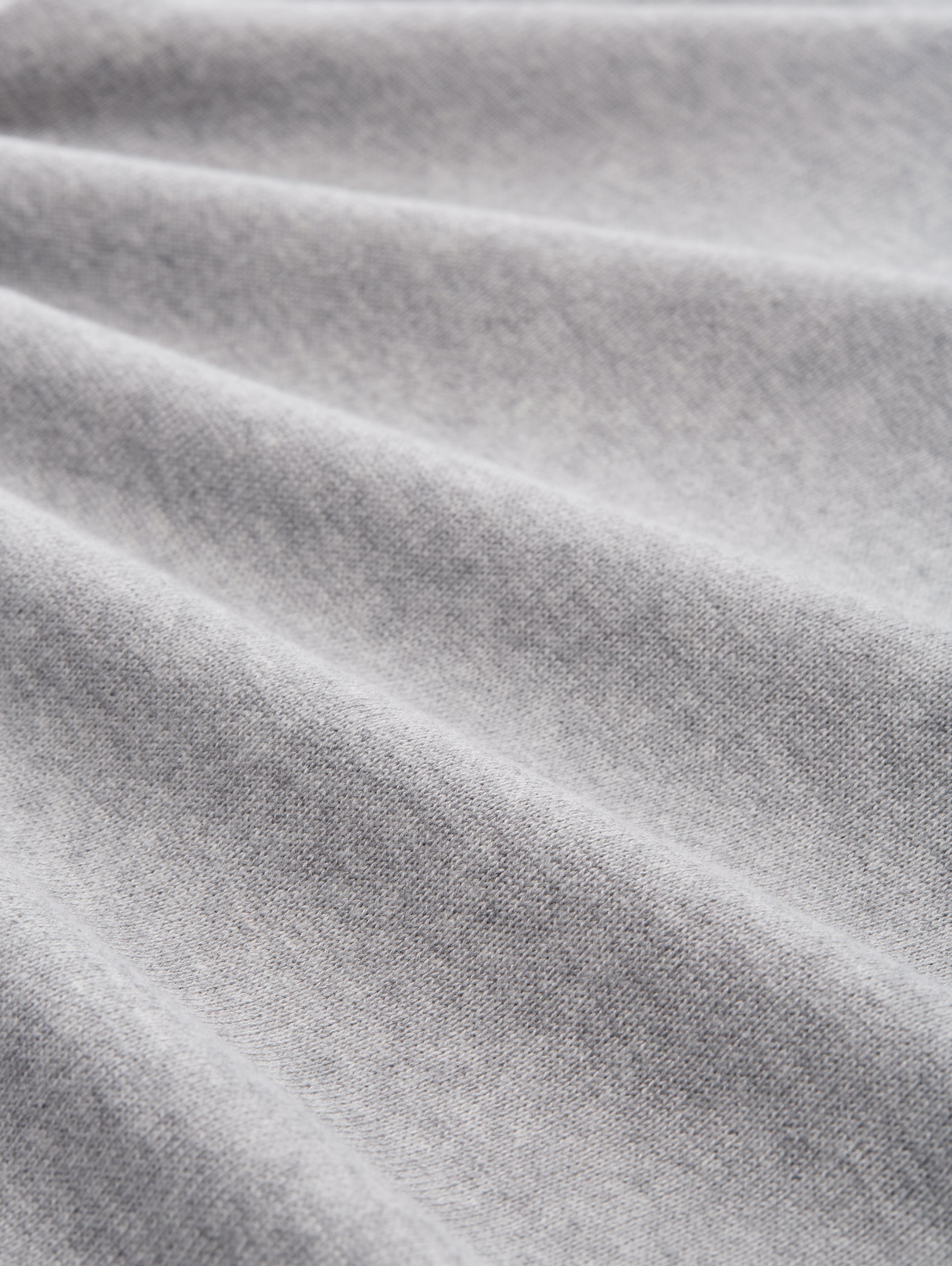 Pullover mit V-Ausschnitt - medium silver grey melange - Material-Ansicht