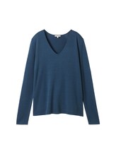 Nicht ausgewählt, Pullover mit V-Ausschnitt von , blau