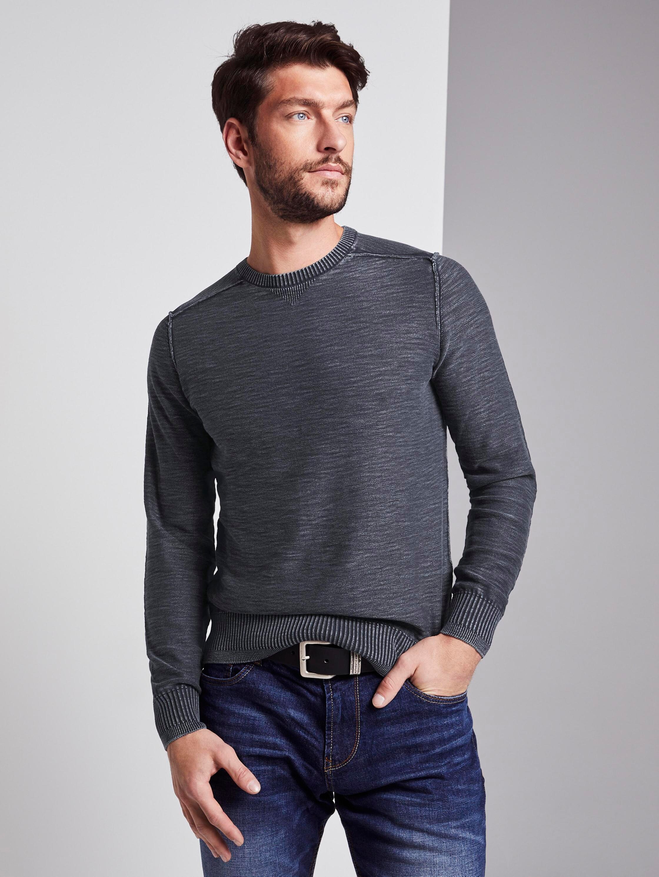 Sweater im washed-look - sky captain blue