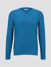 Sélectionné, Sweater im washed-look par Tom Tailor, bleu