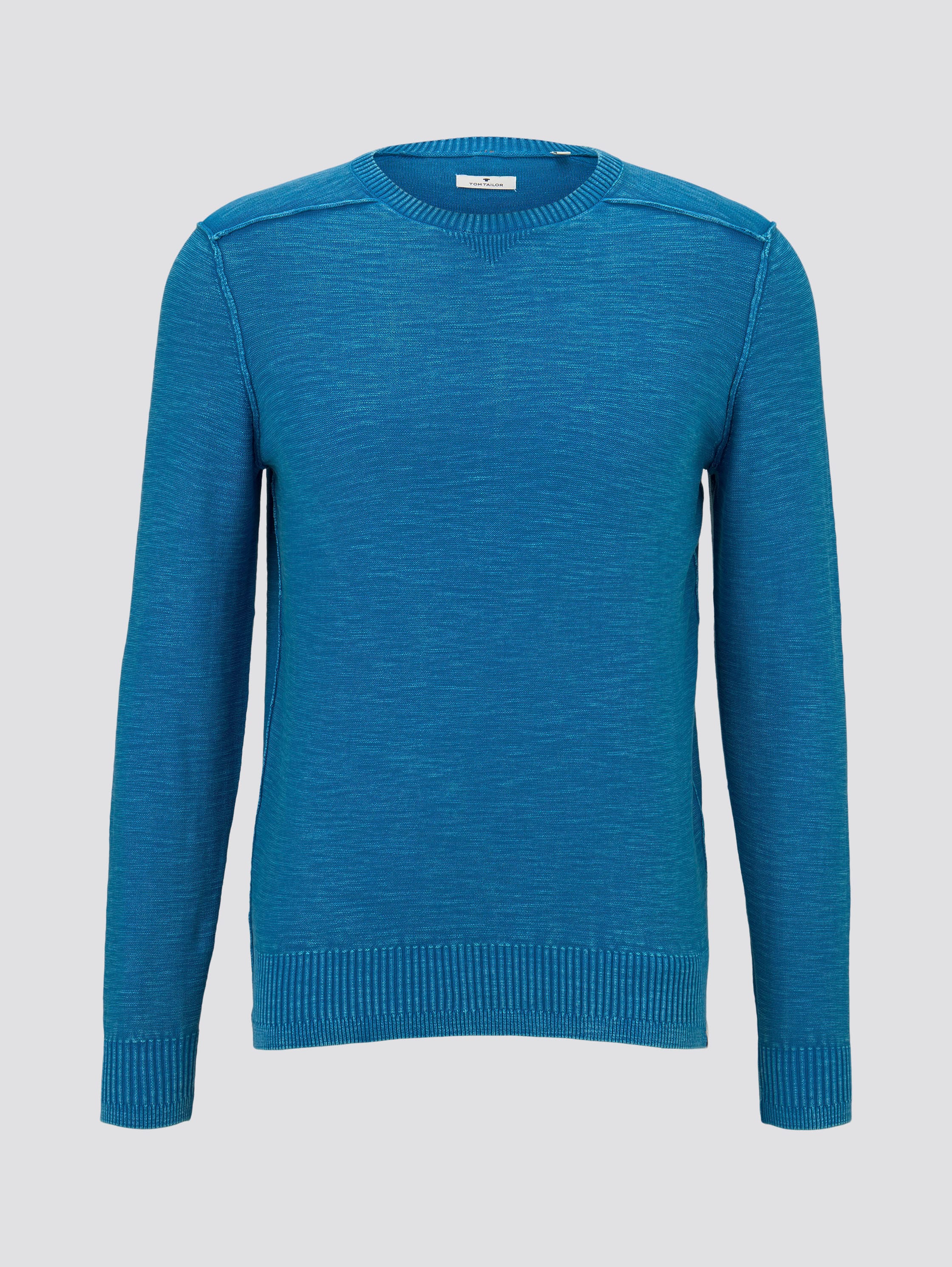 Sweater im washed-look - greek blue