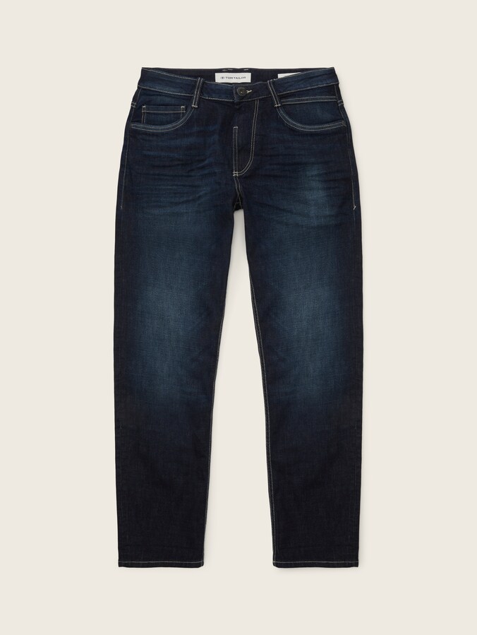 TTTRAD RELAXED jeans by Men, Used Dark Stone Blue Denim