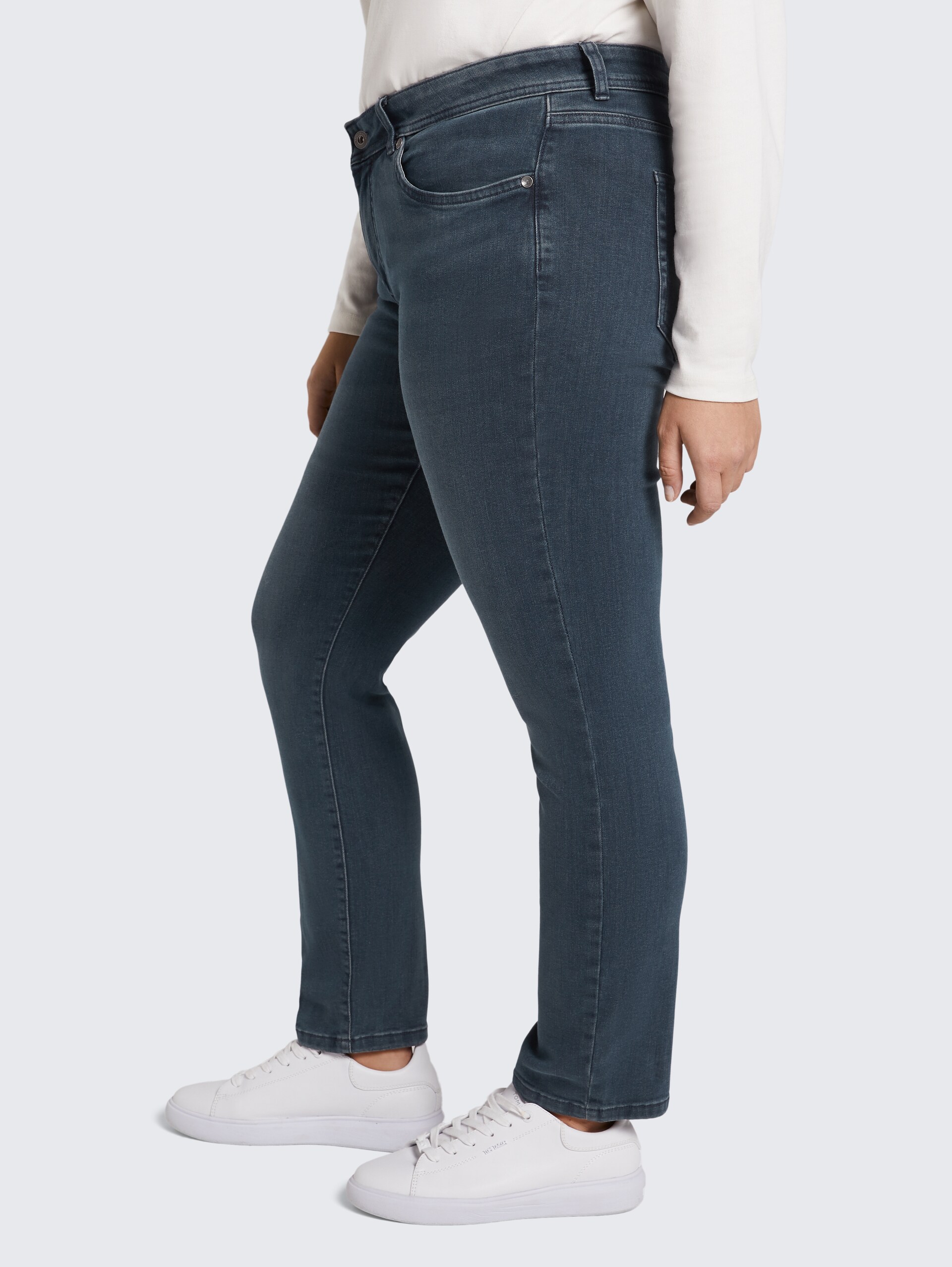 Plus Size - TTPLUS SLIM Jeans - Used Dark Stone Blue Denim