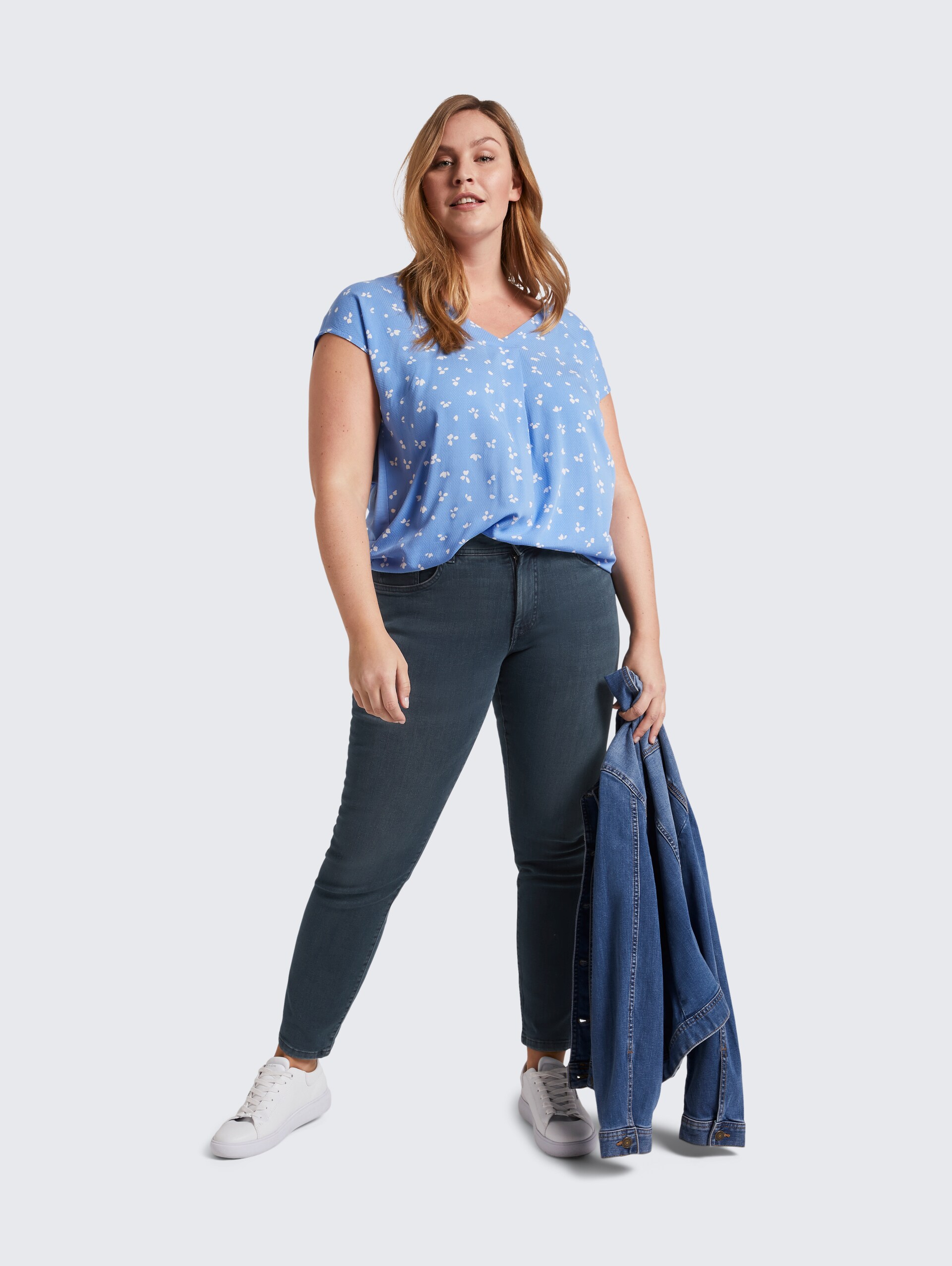 Plus Size - TTPLUS SLIM Jeans - Used Dark Stone Blue Denim