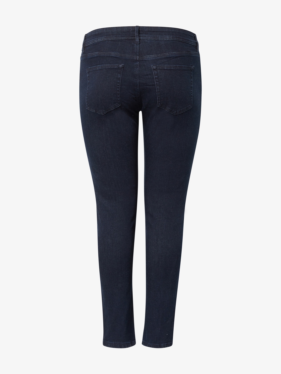 Plus Size - Skinny Jeans - dark_dye_blue_denim -
