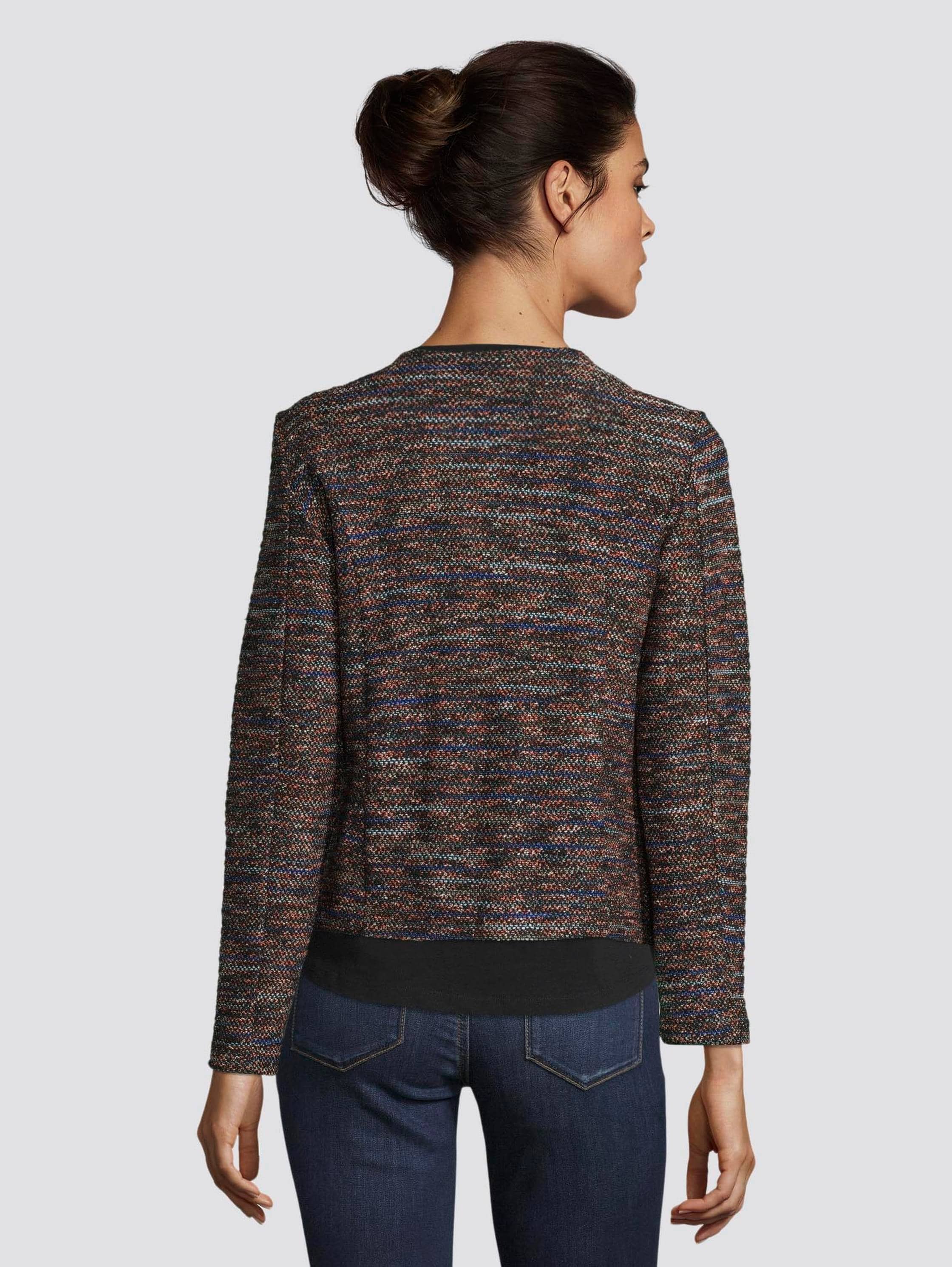 Moderner Boucle-Blazer - black mutlicolor boucle