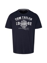 Geselecteerd, T-shirt met logo print door Tom Tailor, blauw