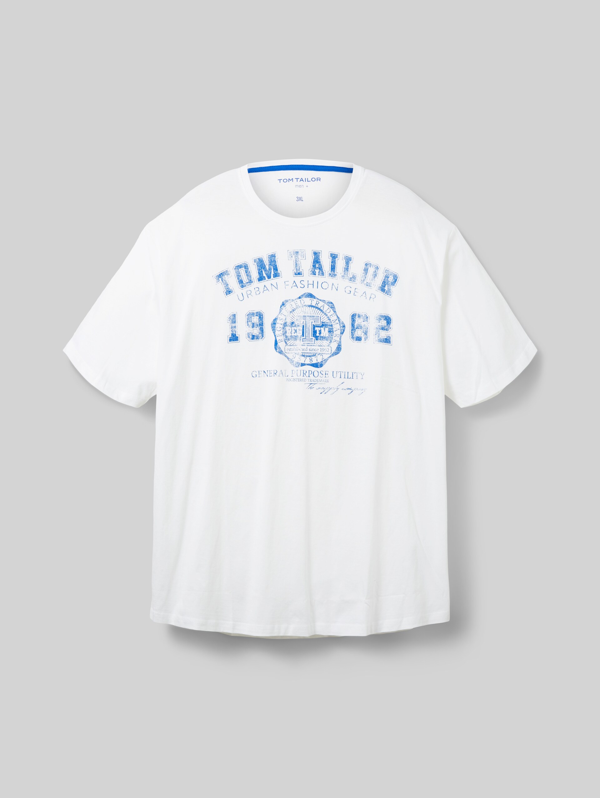 T-shirt met logo print - White - Vooraanzicht product 