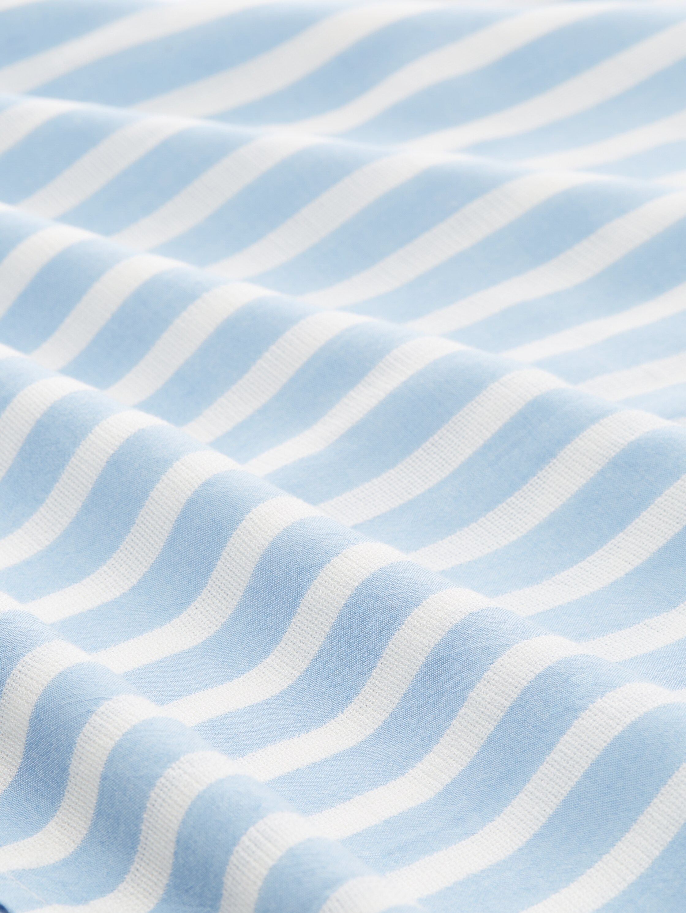 Striped blouse with LENZING(TM) ECOVERO(TM) - offwhite_blue_vertical_stripe - 