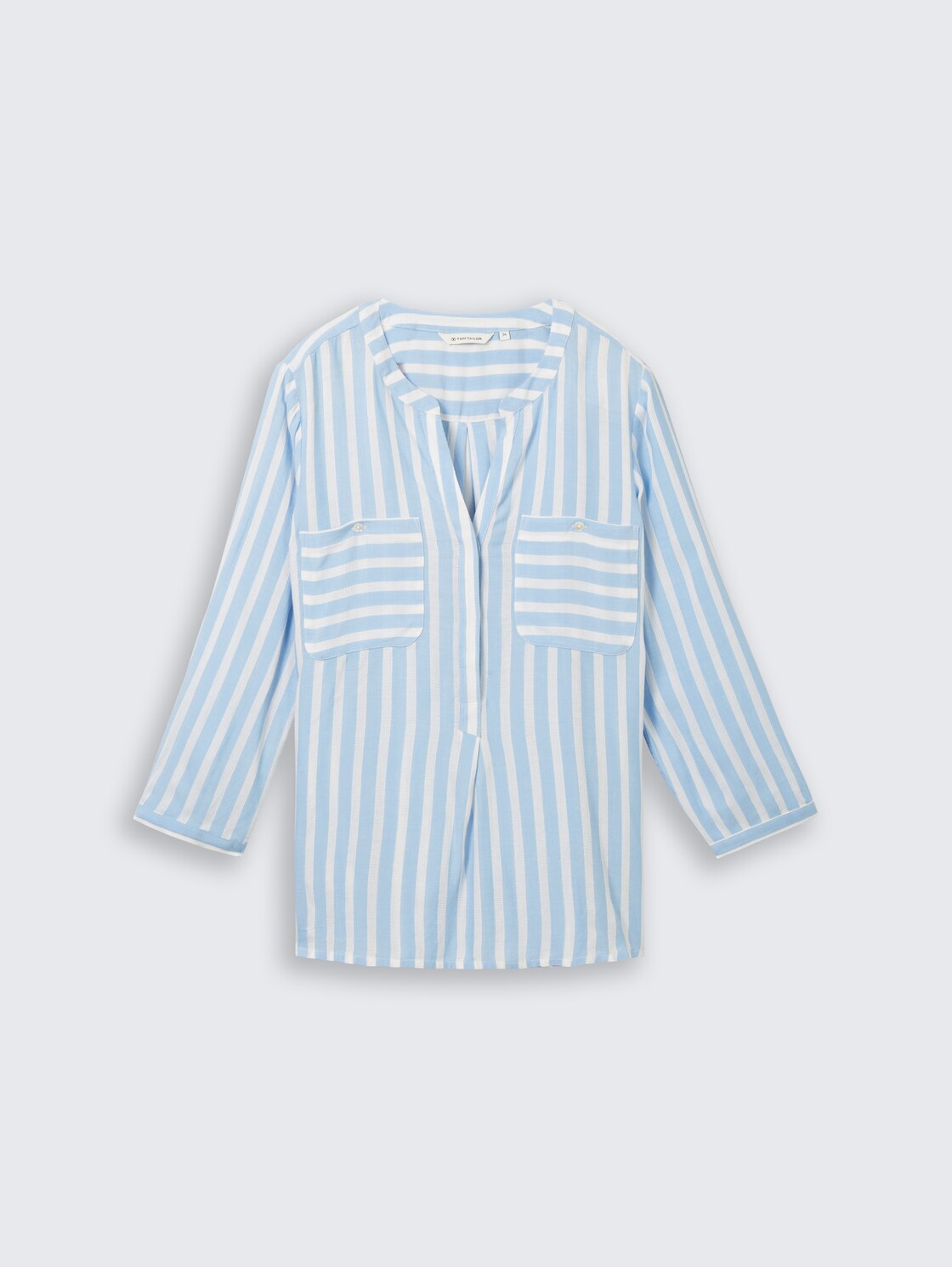 Bluse mit Streifenmuster - offwhite blue vertical stripe - Vorder-Produkt-Ansicht
