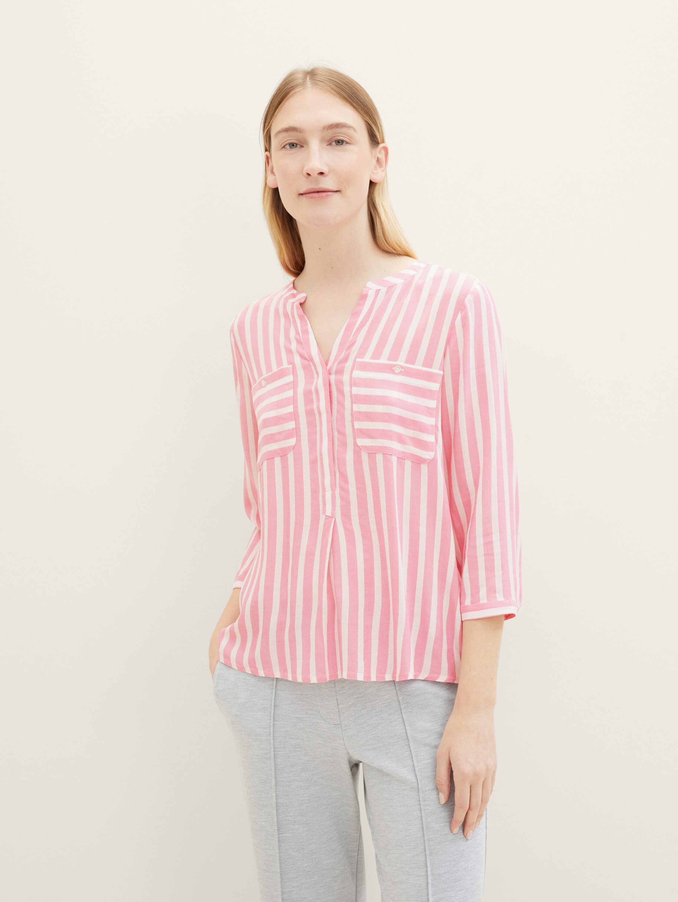 Bluse mit Streifenmuster - 3