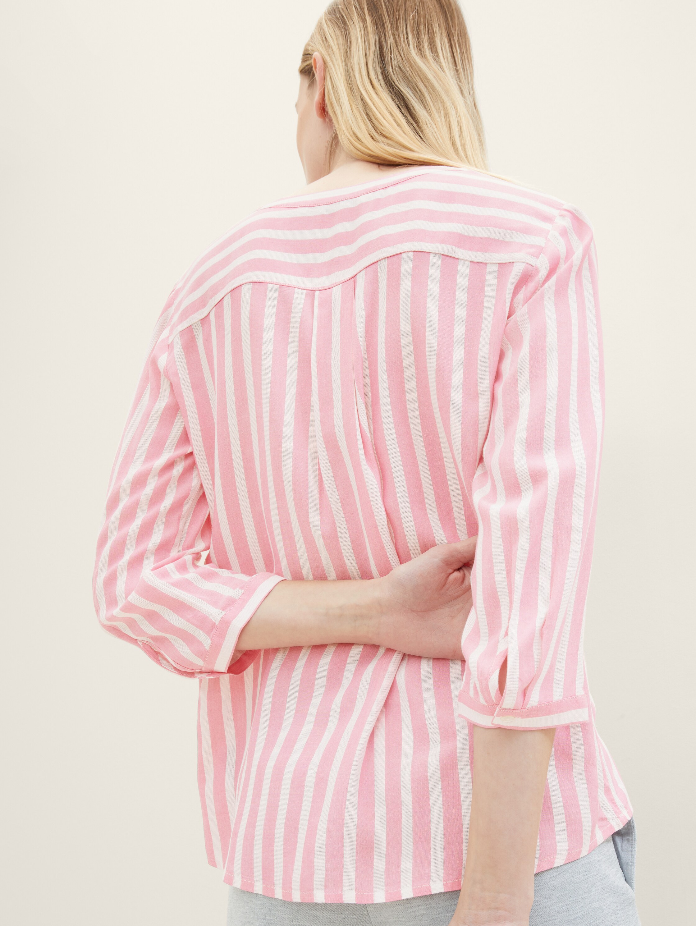 Bluse mit Streifenmuster - 6