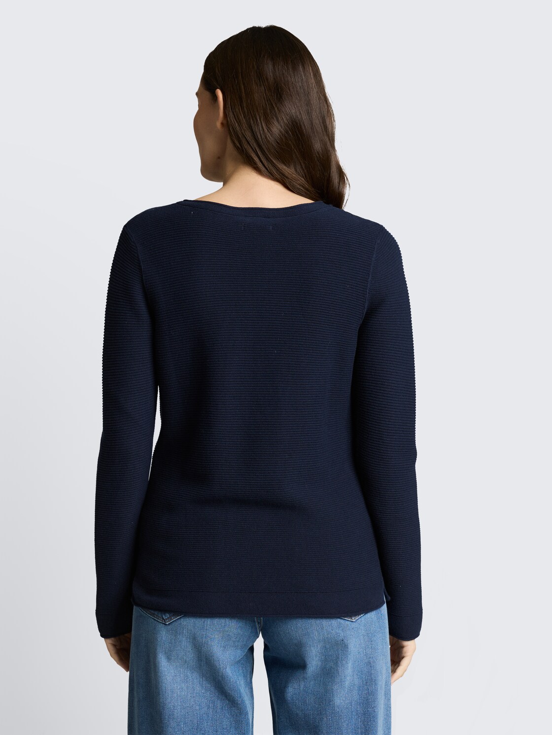 Strickpullover mit Rundhalsausschnitt - sky captain blue