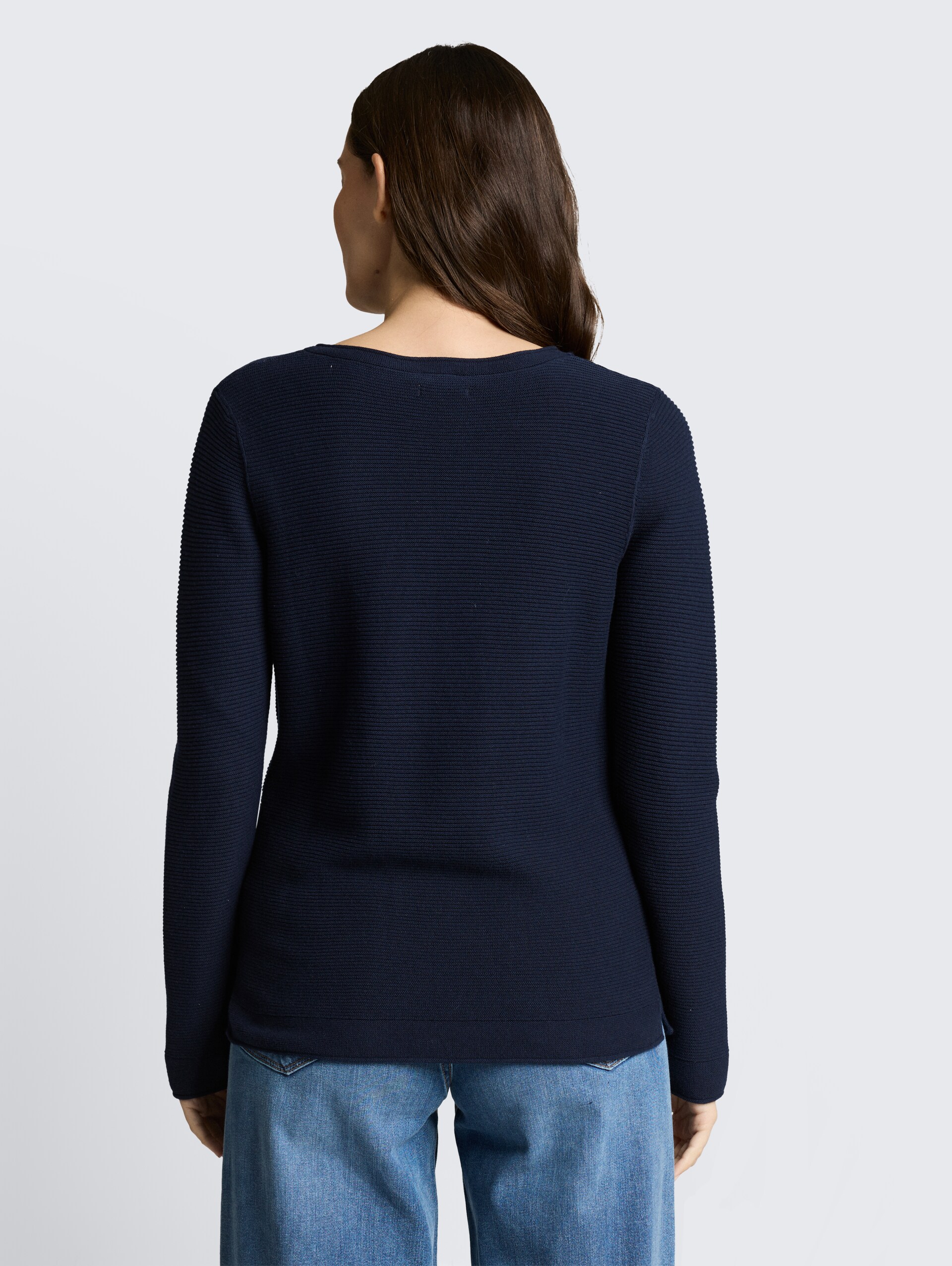 Strickpullover mit Rundhalsausschnitt - sky captain blue