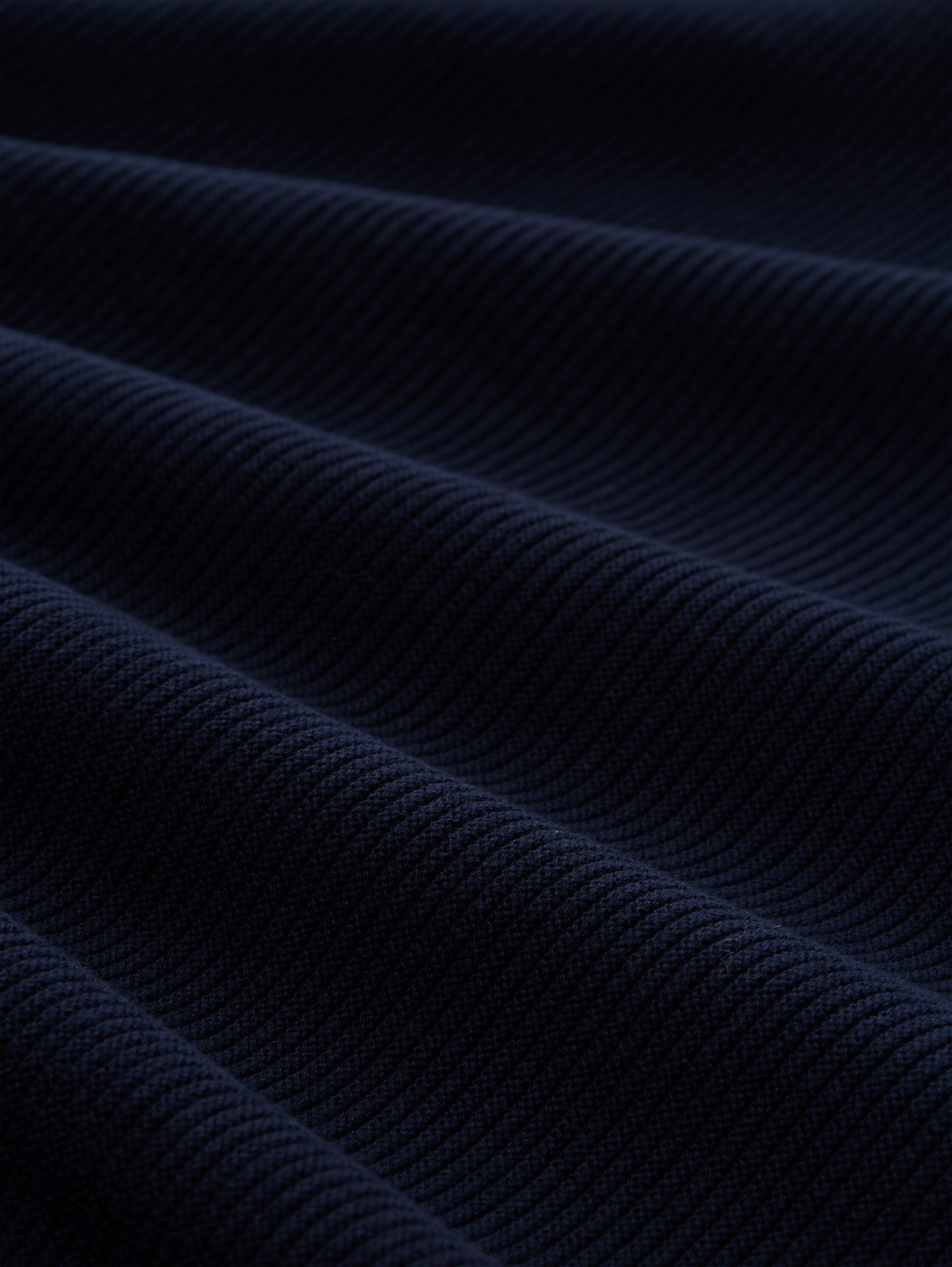 Gebreide trui met ronde hals - sky captain blue - Materiaalweergave