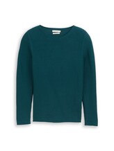 Niet geselecteerd, Gebreide trui van katoen door , groen