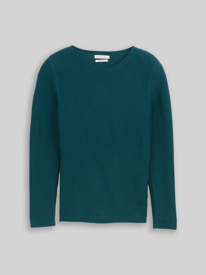 Strickpullover aus Baumwolle von Women, Deep Meadow Green