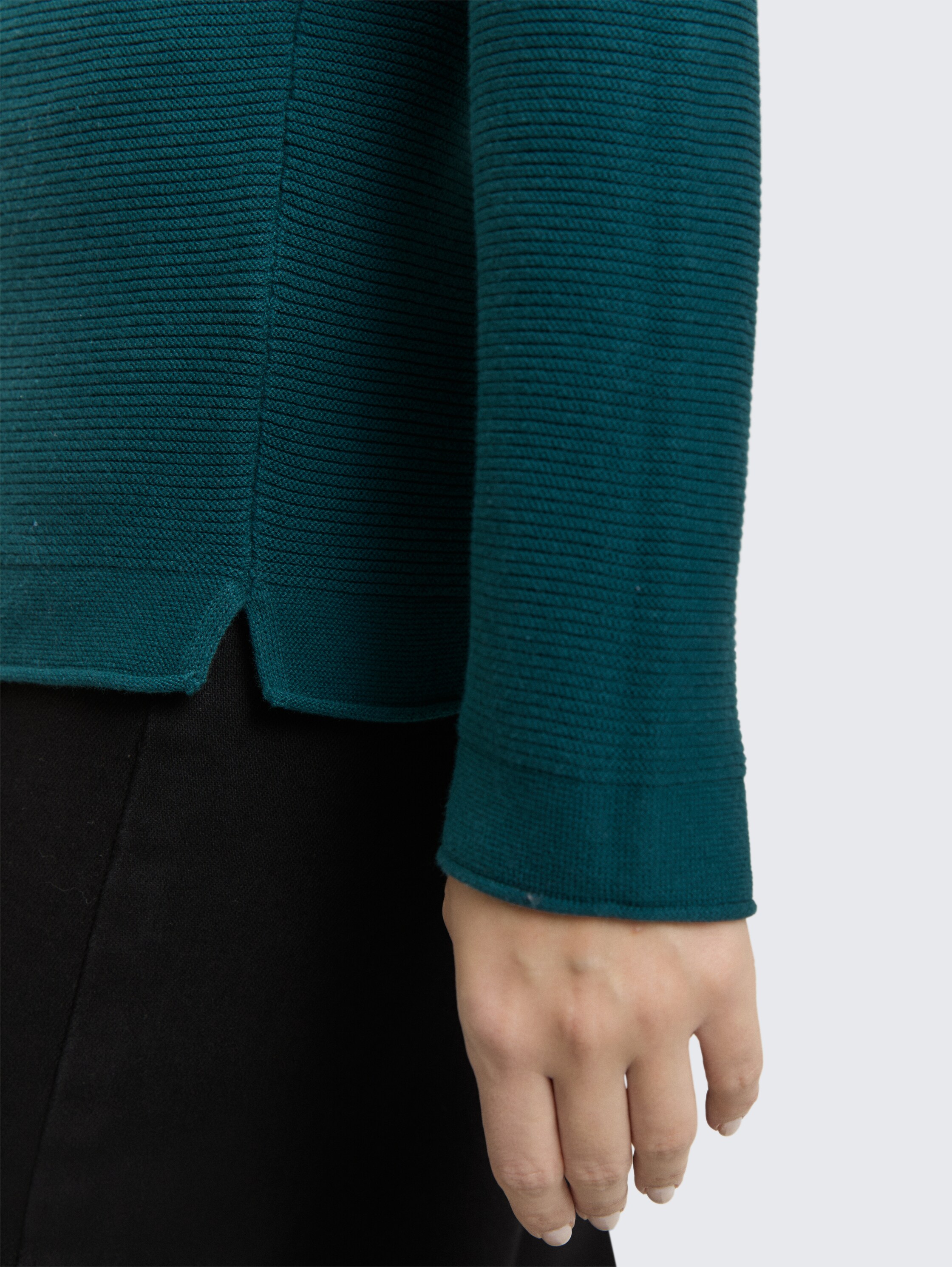 Strickpullover aus Baumwolle - deep_meadow_green - 