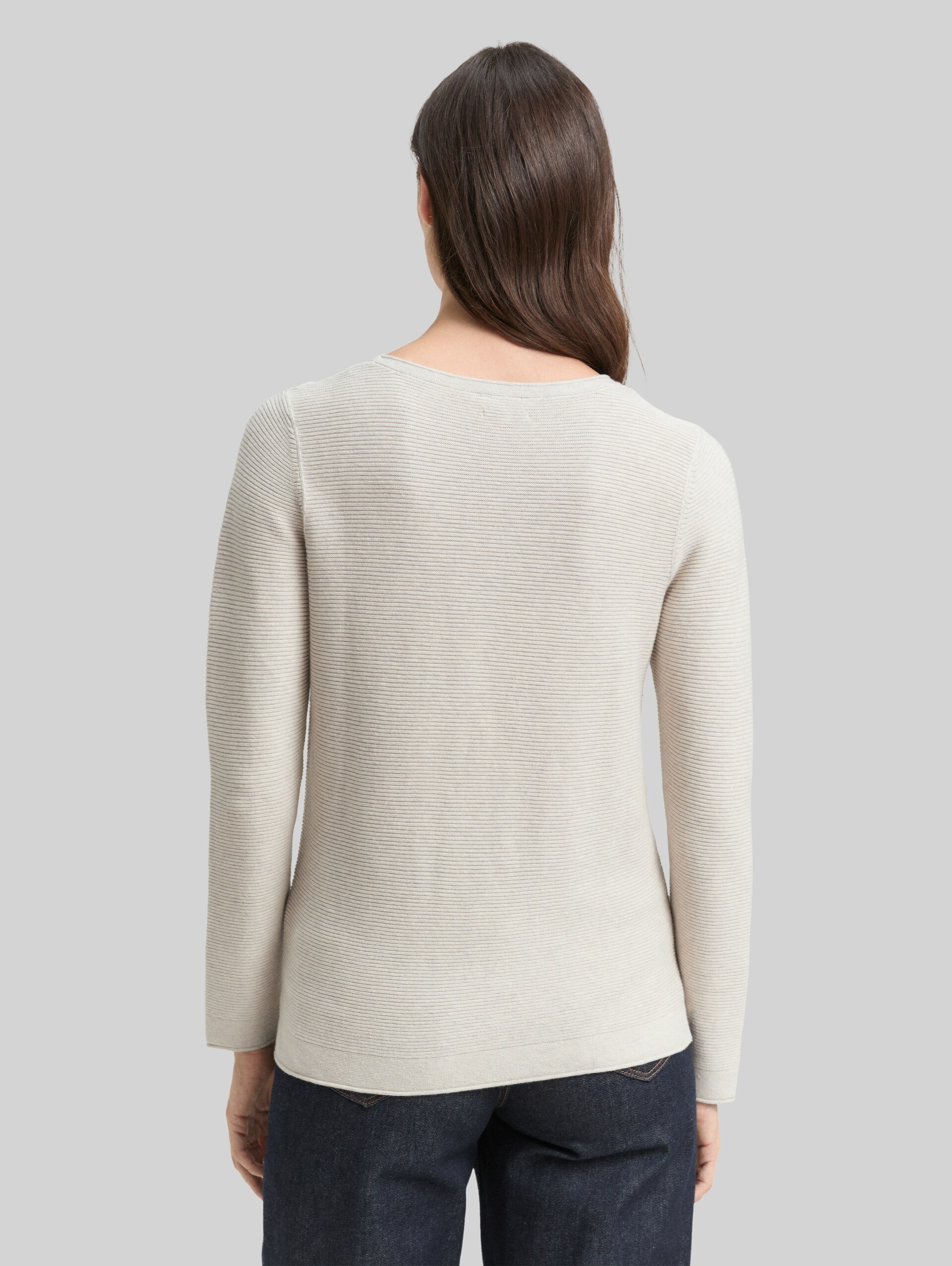 Knitted jumper - dusty alabaster melange