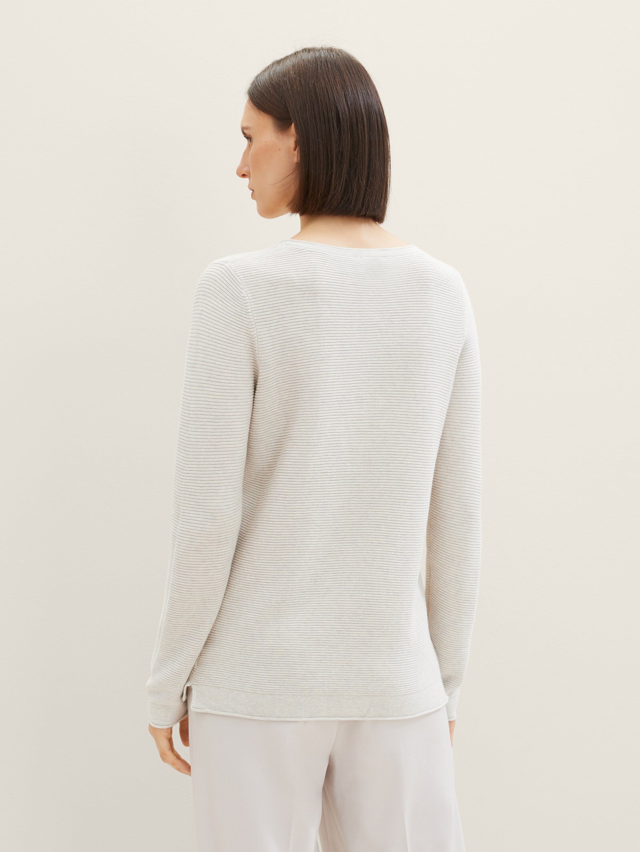 Strickpullover mit Rundhalsausschnitt - 4