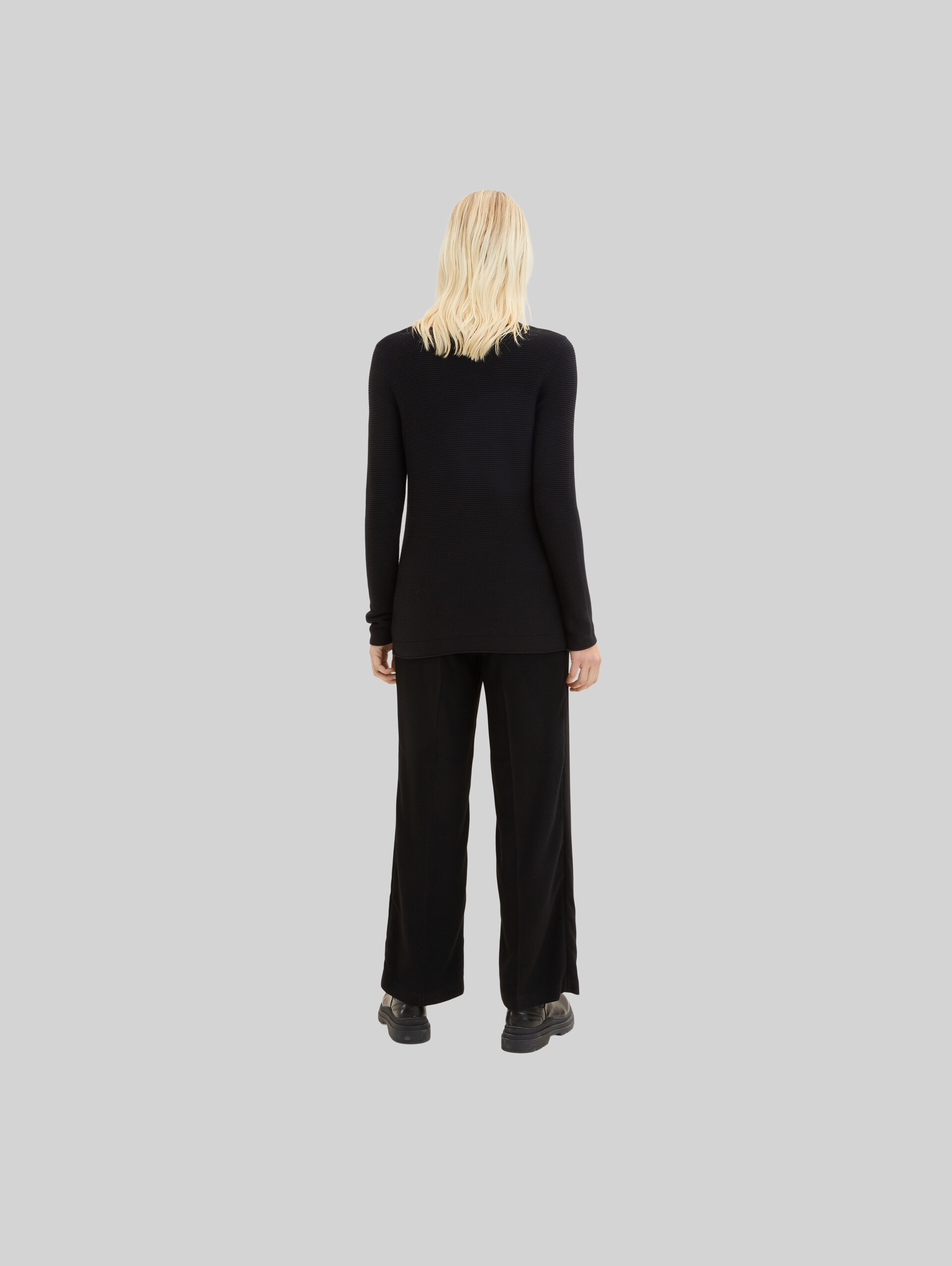 Strickpullover aus Baumwolle - Black