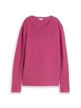 Nicht ausgewählt, Strickpullover aus Baumwolle von Tom Tailor, rosa