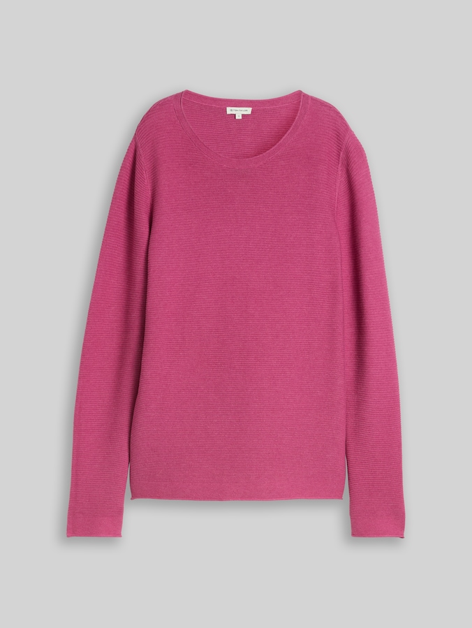 Strickpullover aus Baumwolle von Women, pink velvet melange