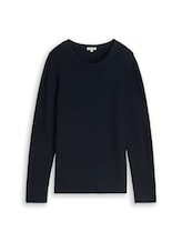 Nicht ausgewählt, Strickpullover aus Baumwolle von Tom Tailor, blau